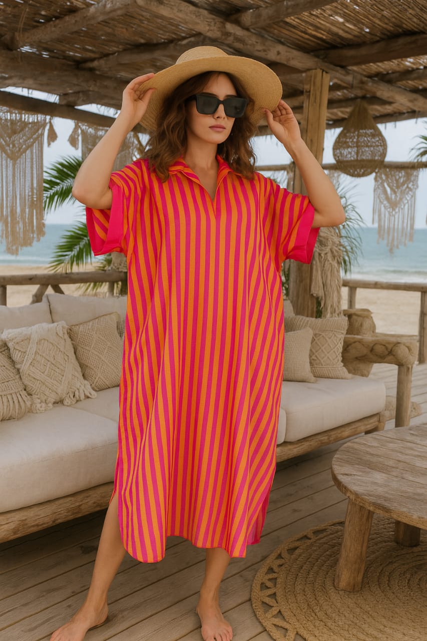 MR. joe - Playful Colorful Oversize Beach Cover-Up