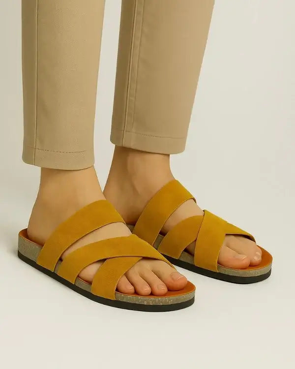 Leazus - Leather SnapXtra Sandal - Havana