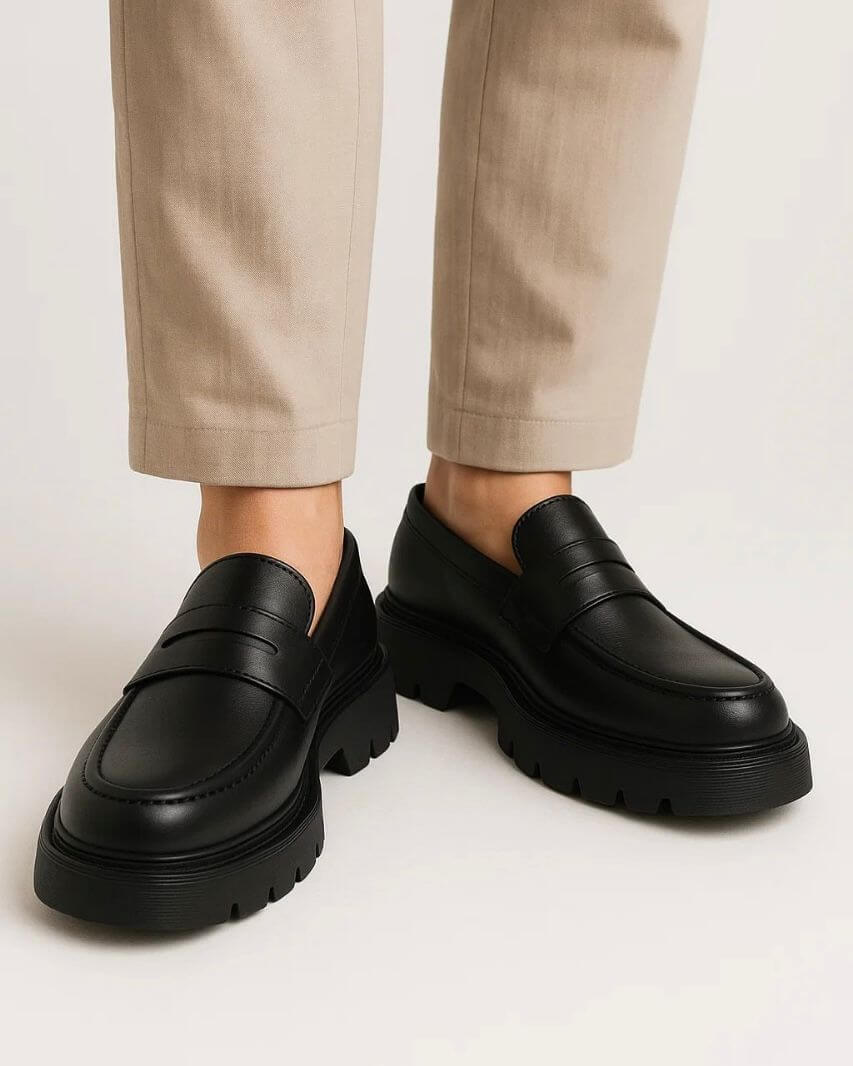 Leazus - Elite - Chunky Loafer - Black