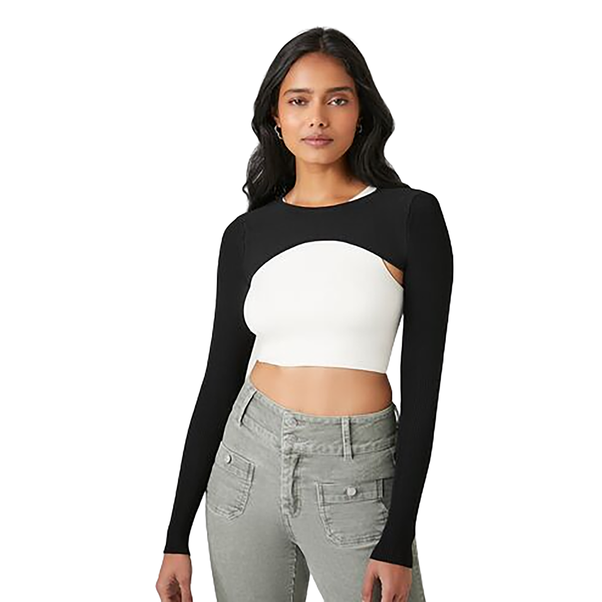 Forever 21 - Super Cropped Sweater-Knit Top - Sold by FIG
