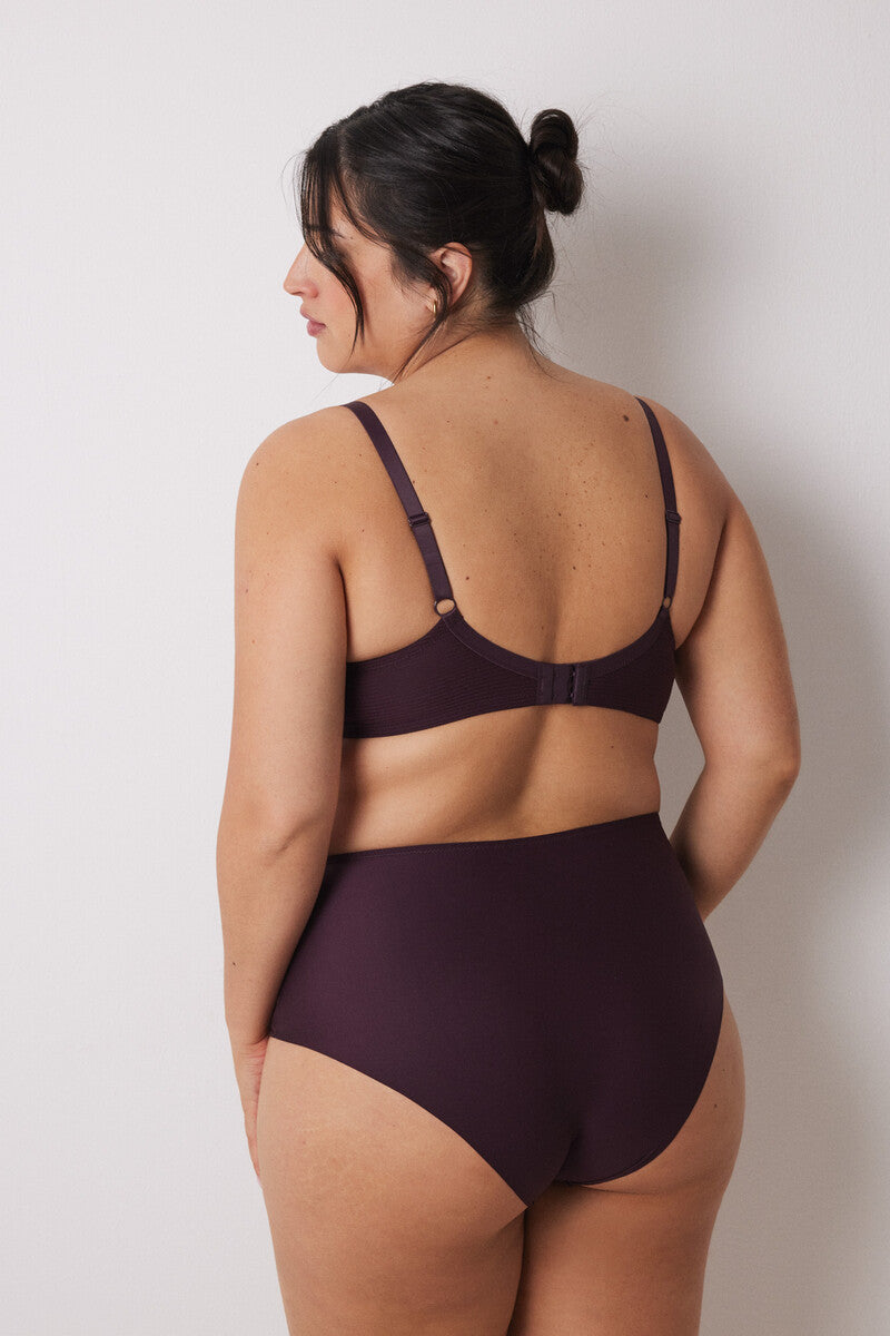 Women Secret - Classic burgundy microfibre high briefs,Panties - Sold by FIG
