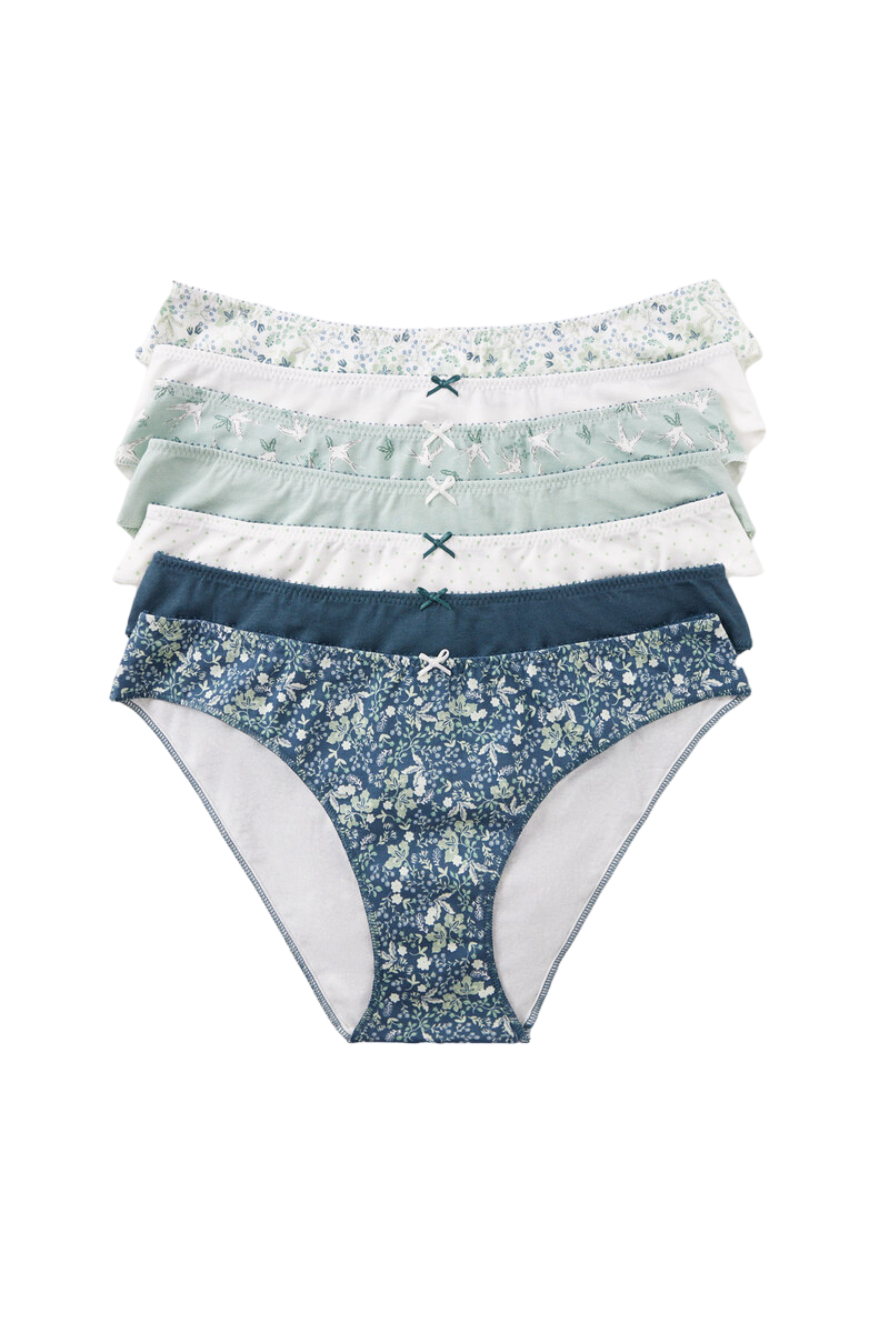 Women Secret - 7-Pieces Classic Printed Panties for women - Sold by FIG