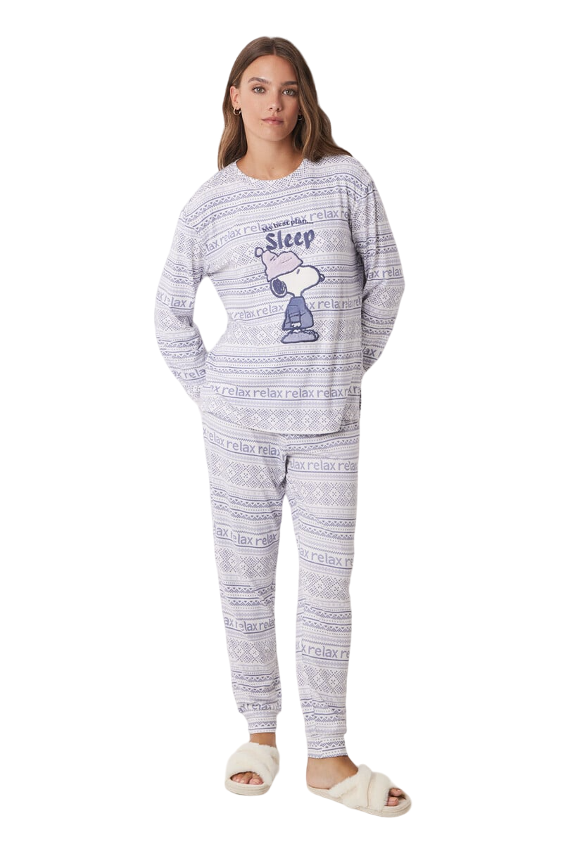 Women Secret - Supersoft Snoopy Long Pajamas for women - Sold by FIG