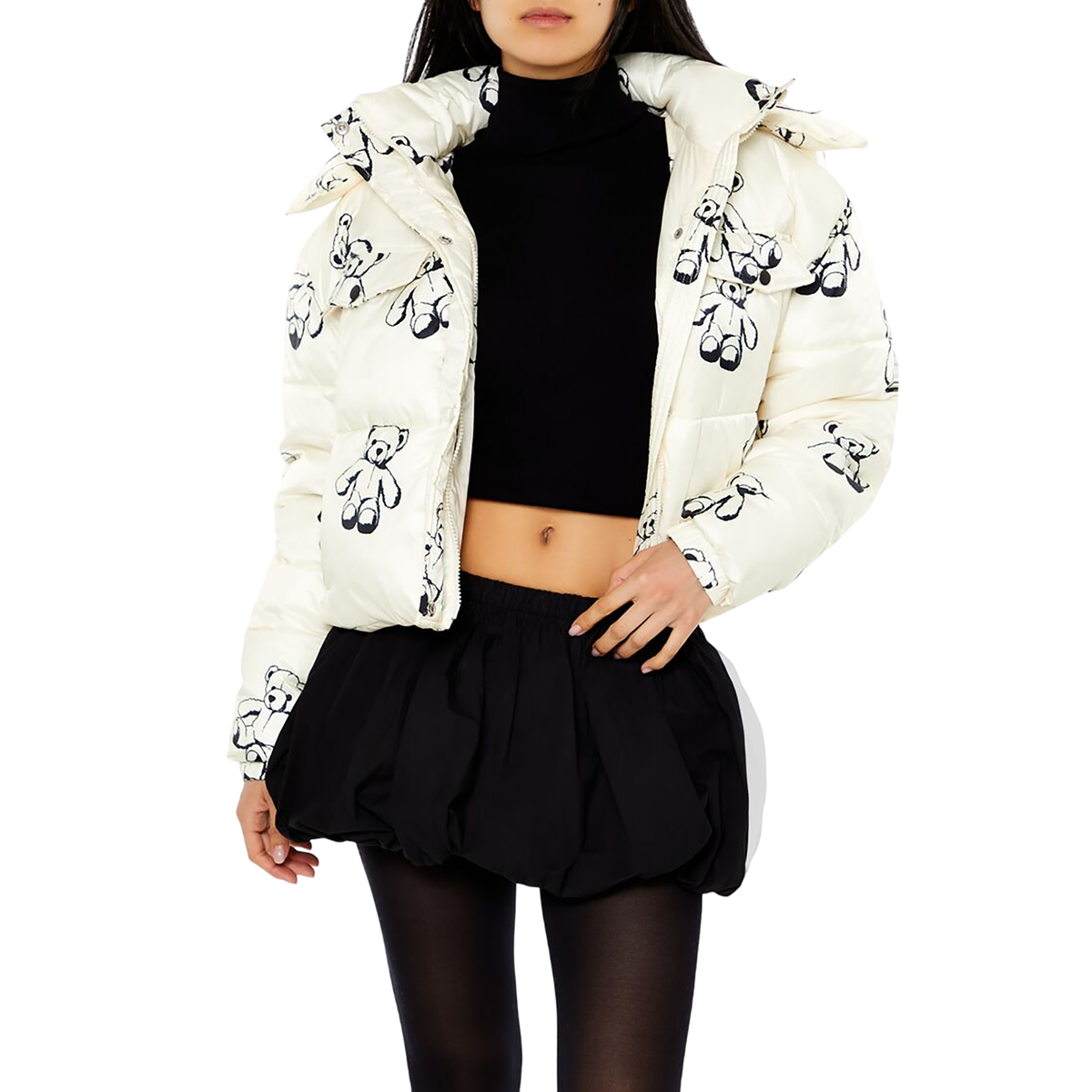 فور ايفر 21 - جاكيت مطبوع للنساء - بيعت من قبل اف اي جي