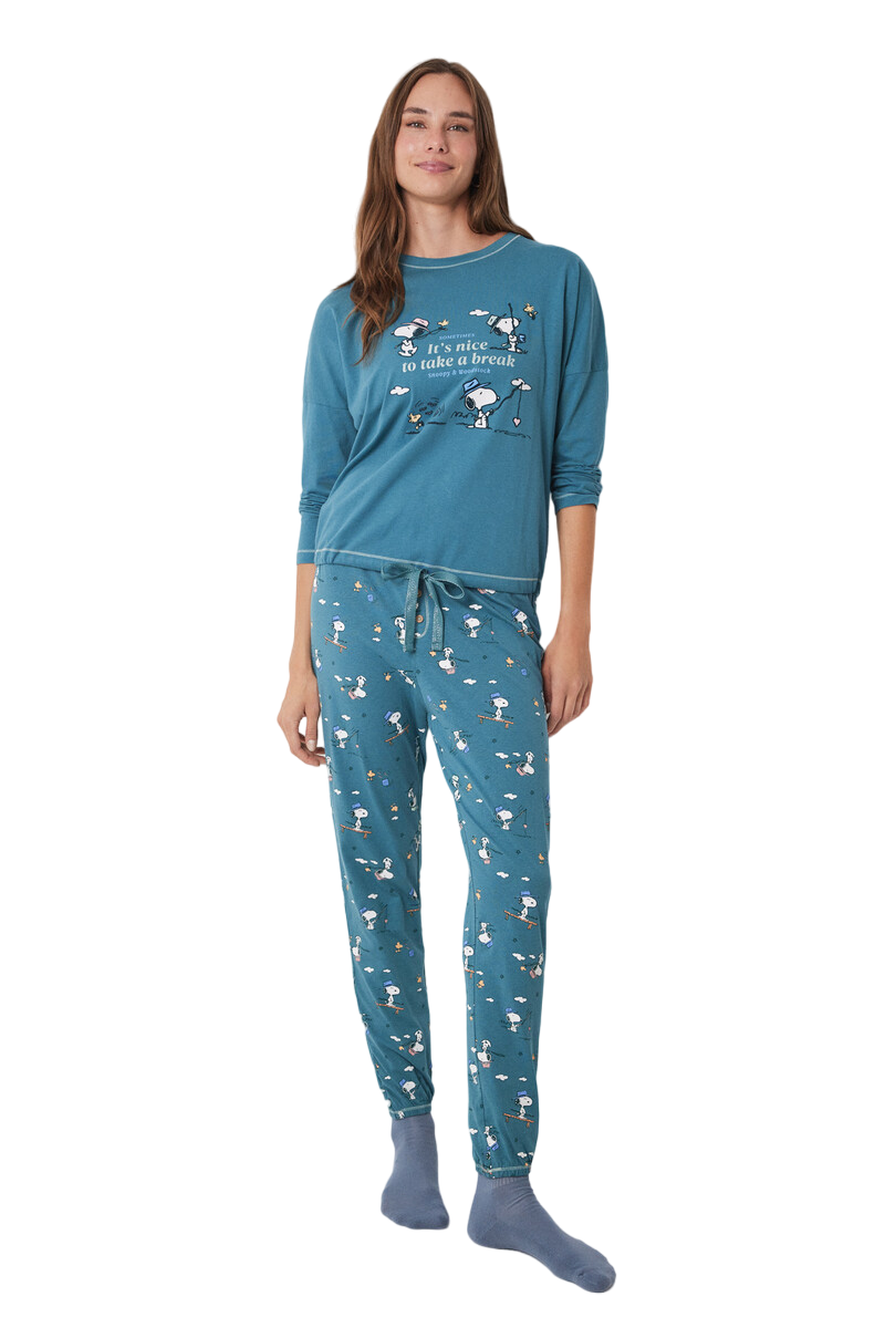 Women Secret - Snoopy Long Pajamas Set for women - Sold by FIG