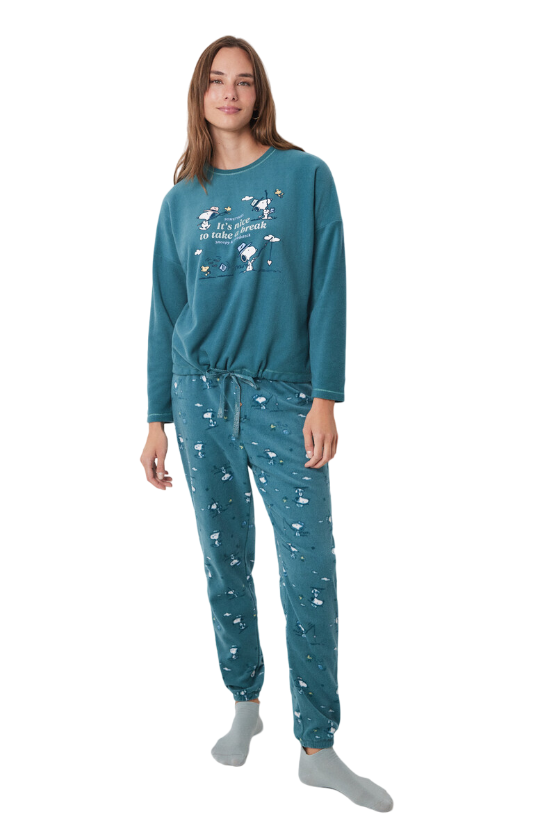 Women Secret - Snoopy Soft Long Pajamas Set for women - Sold by FIG
