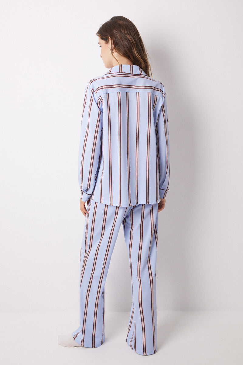 Women Secret - Long Striped Shirt Pajamas Set for women - Sold by FIG