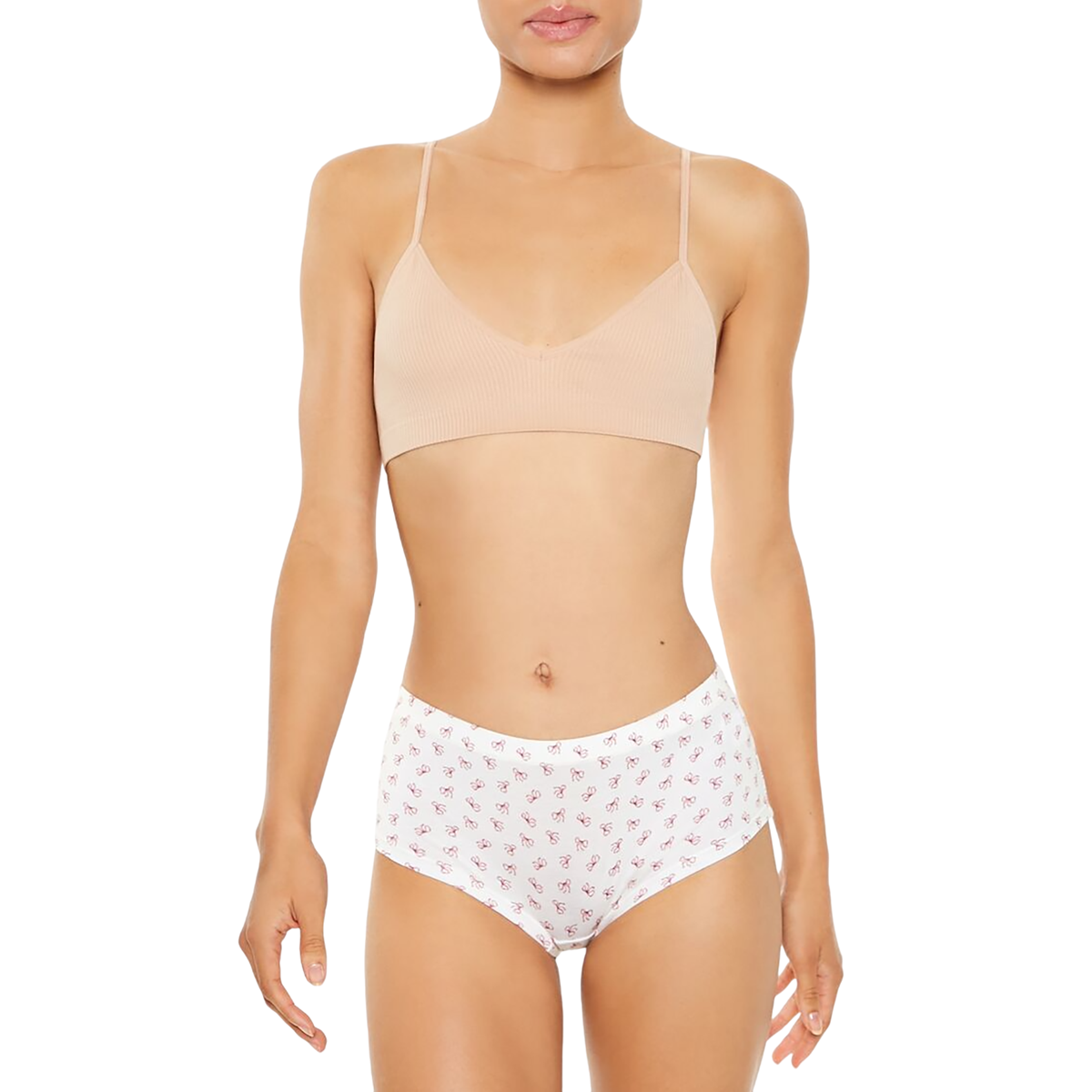 فور ايفر 21 - سراويل داخلية قصيرة بفيونكة للنساء - بيعت من قبل اف اي جي