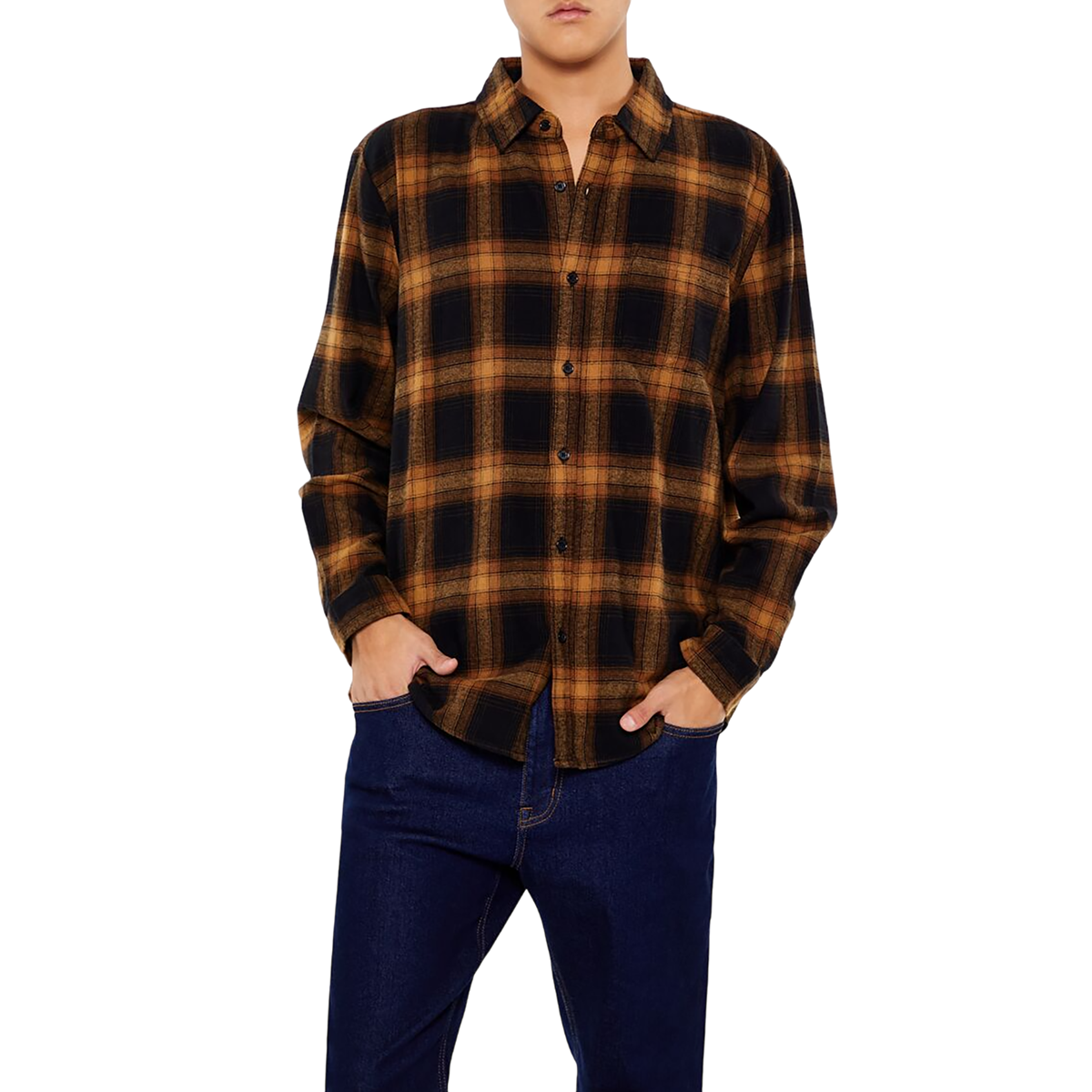 فور ايفر 21 - قميص منقوش للرجال - بيعت من قبل اف اي جي