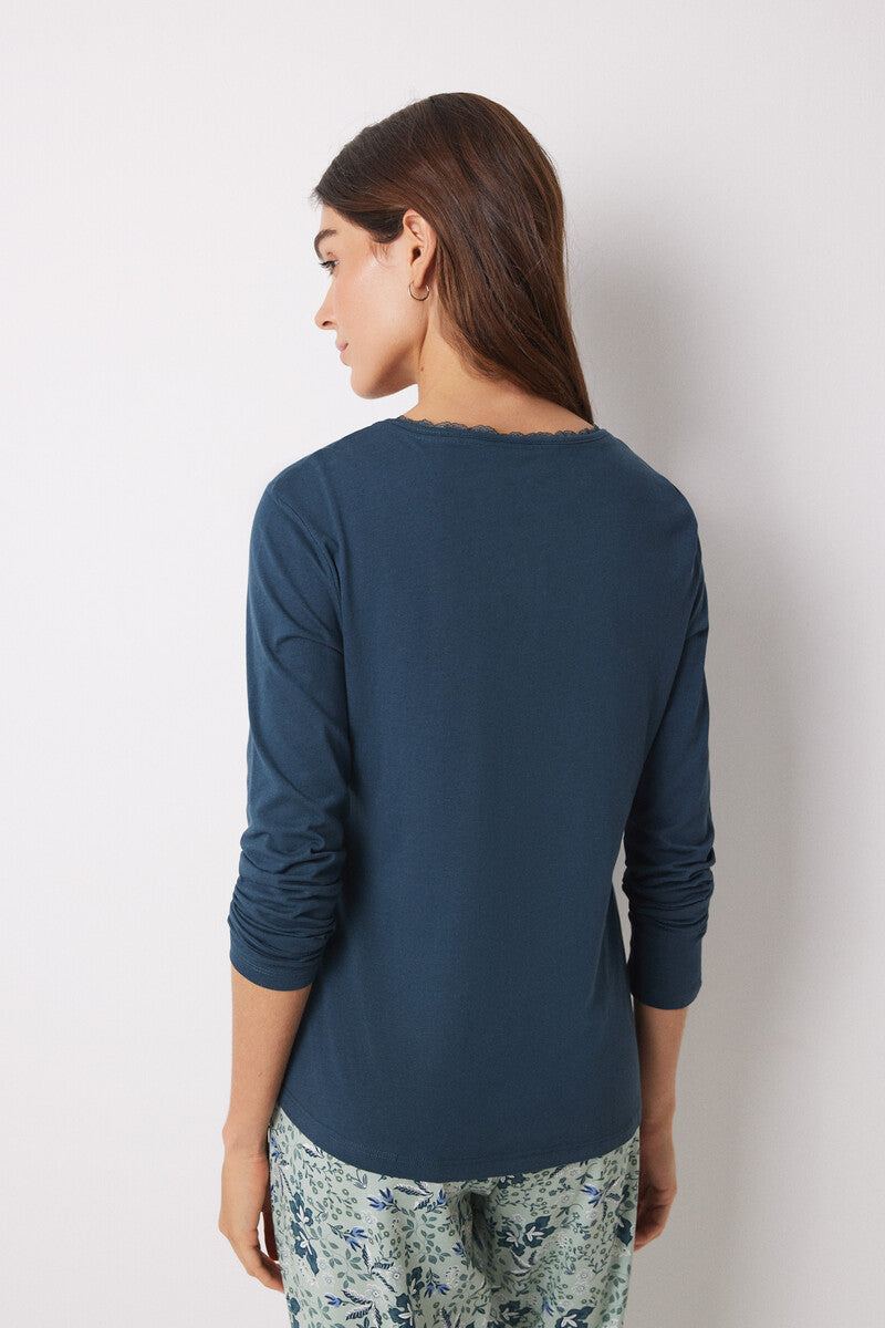 Women Secret - Long Sleeve Pajamas T-Shirt for women - Sold by FIG