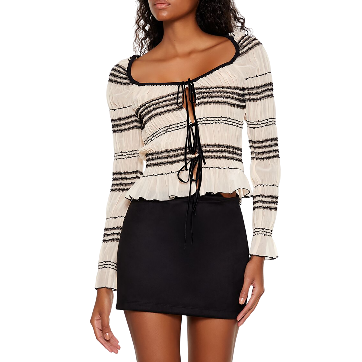 فور ايفر 21 - توب مخطط للنساء - بيعت من قبل اف اي جي