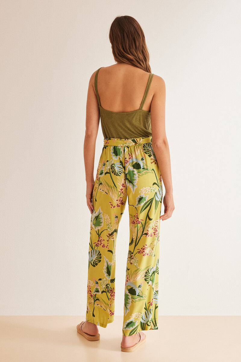 Women Secret - Long Floral Flowing Pants for women - Sold by FIG