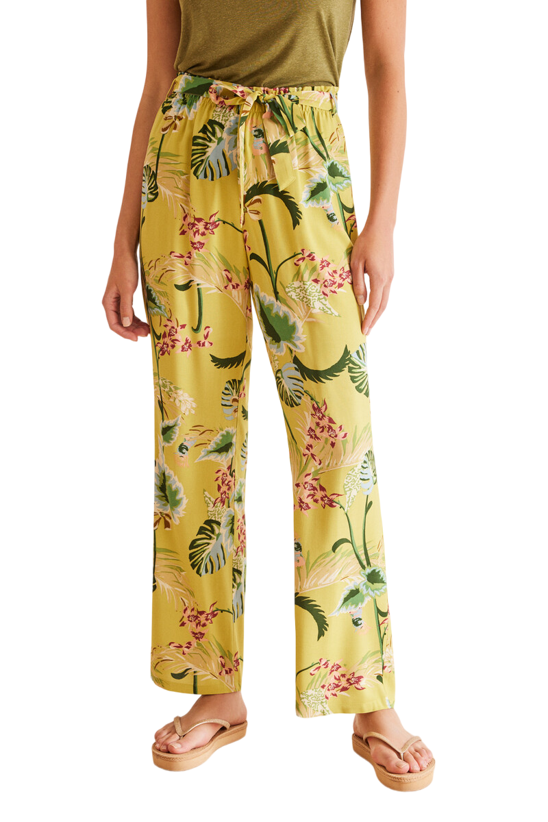 Women Secret - Long Floral Flowing Pants for women - Sold by FIG