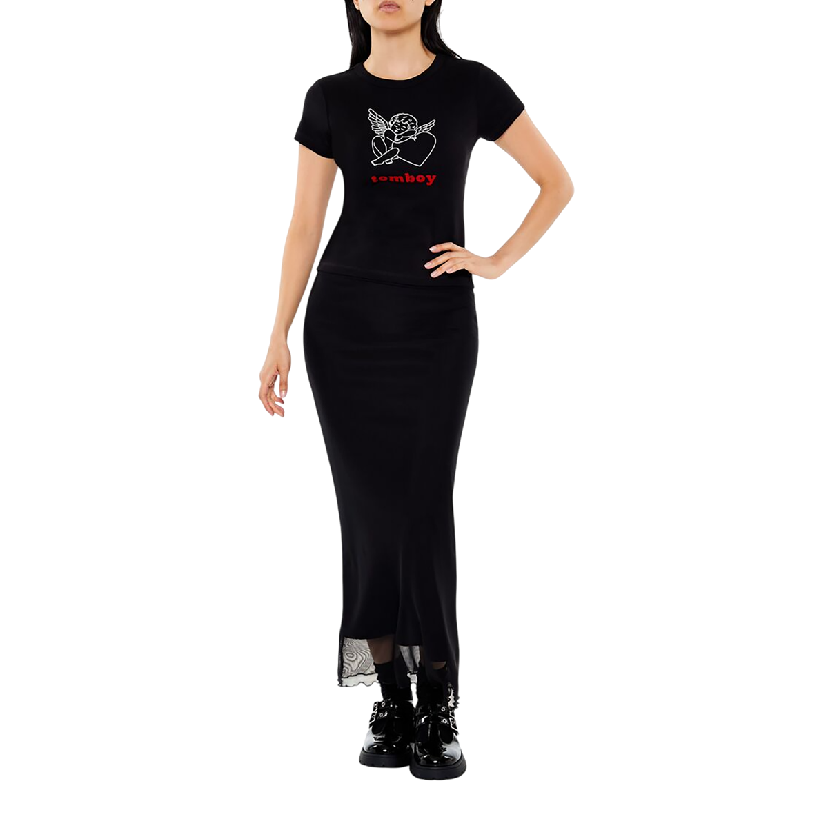 فور ايفر 21 - تيشرت مطبوع للنساء - بيعت من قبل اف اي جي