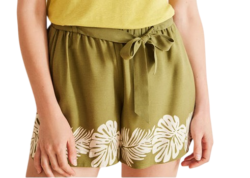 Women Secret - Leaf Printed Shorts for women - Sold by FIG