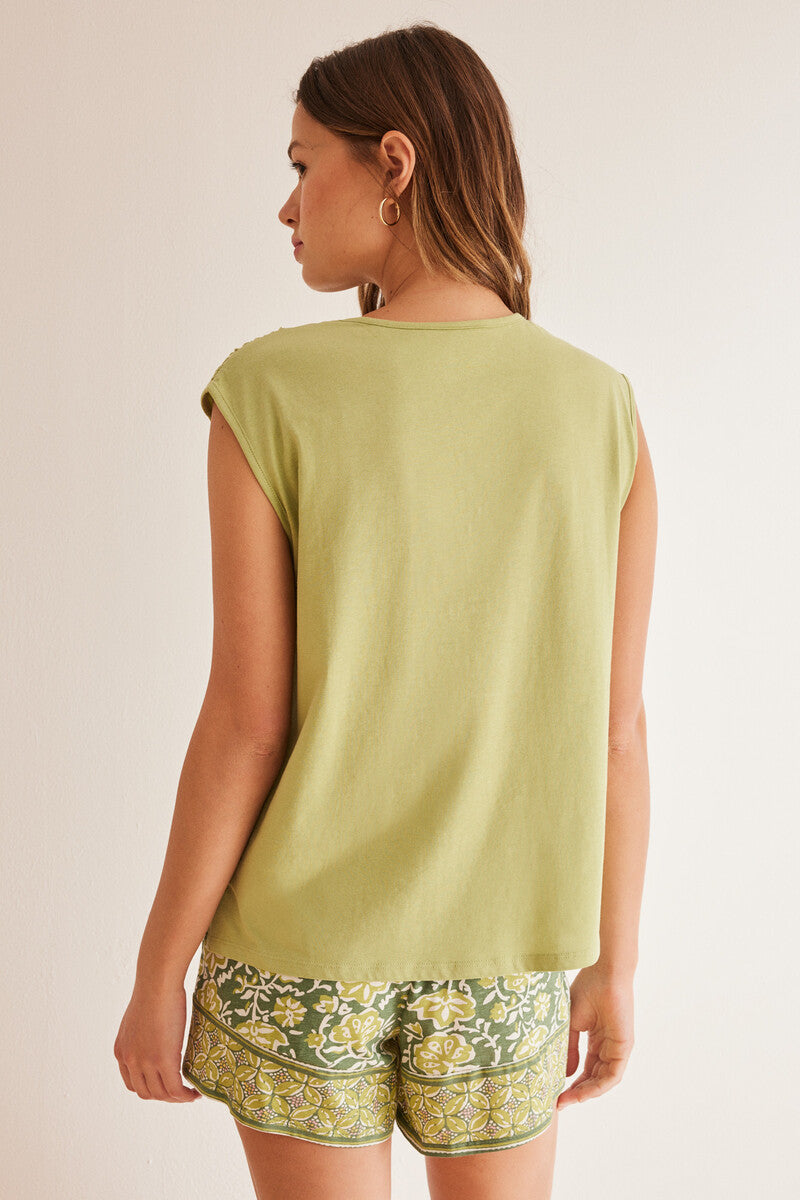 Women Secret - Oriental Flowers Short Pajamas Set for women - Sold by FIG