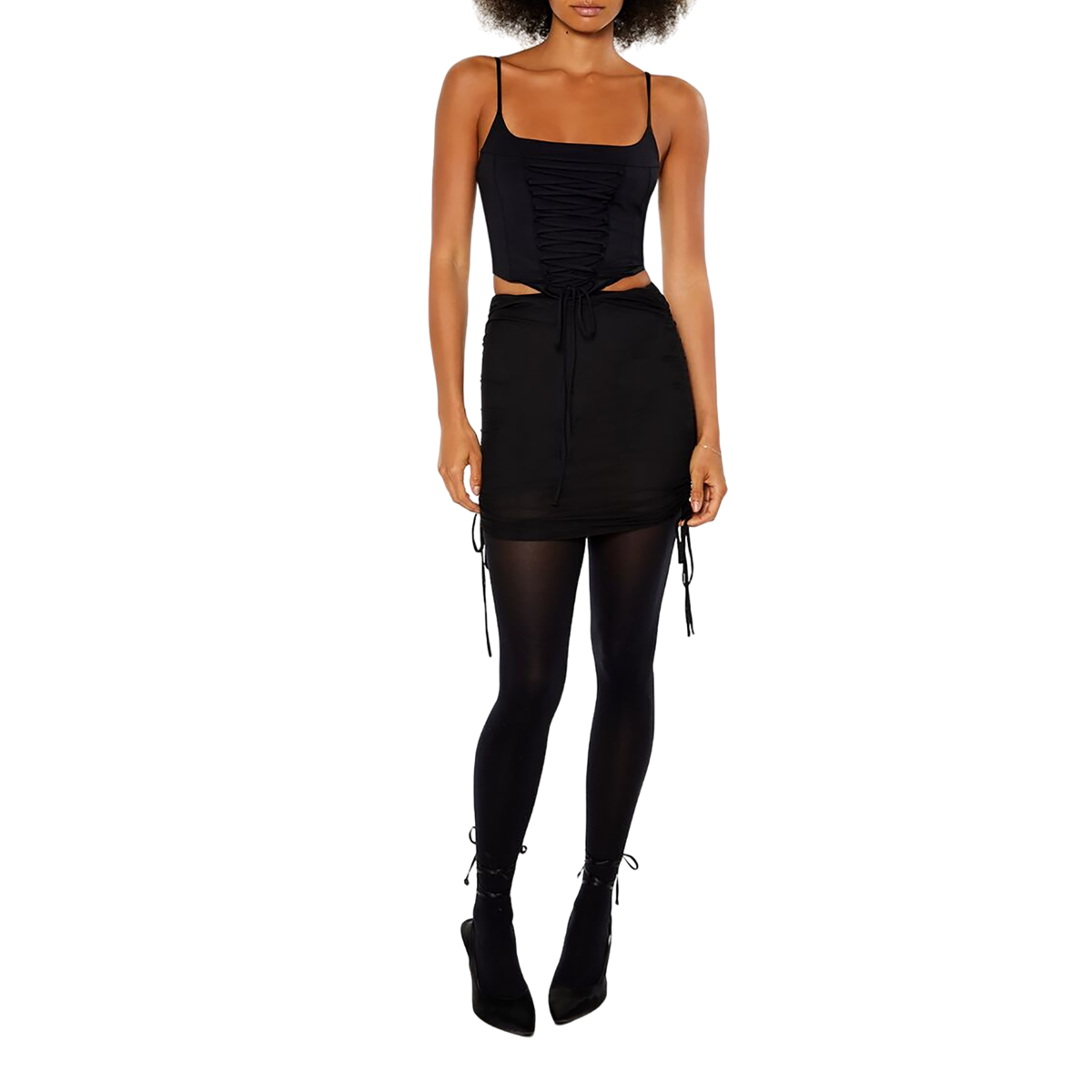 فور ايفر 21 - جيبه قصيرة برباط للنساء - بيعت من قبل اف اي جي