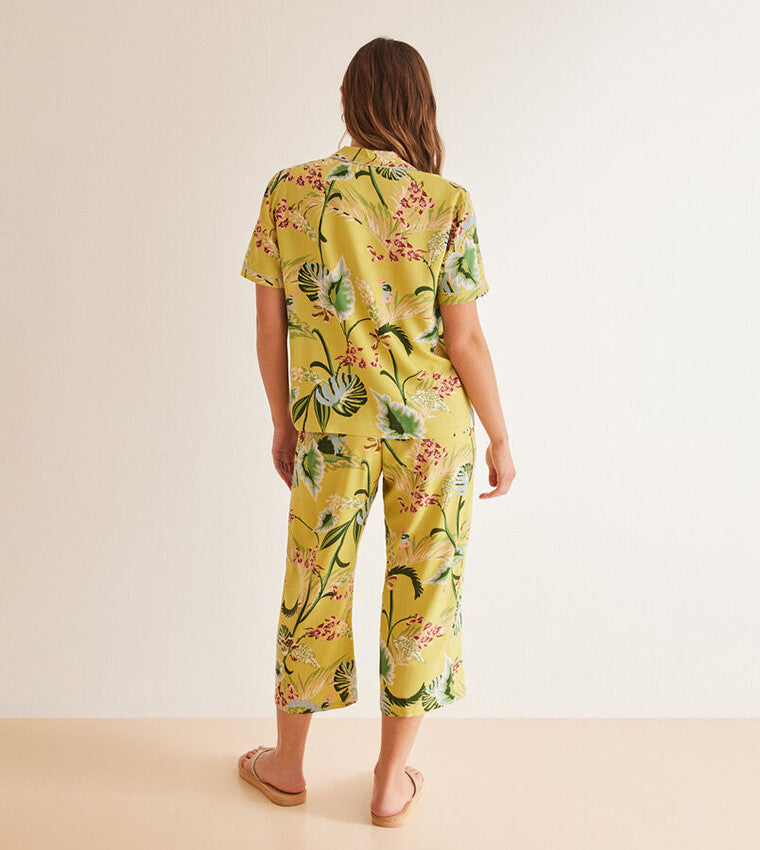 Women Secret - Classic Tropical Printed Pajamas Set for women - Sold by FIG