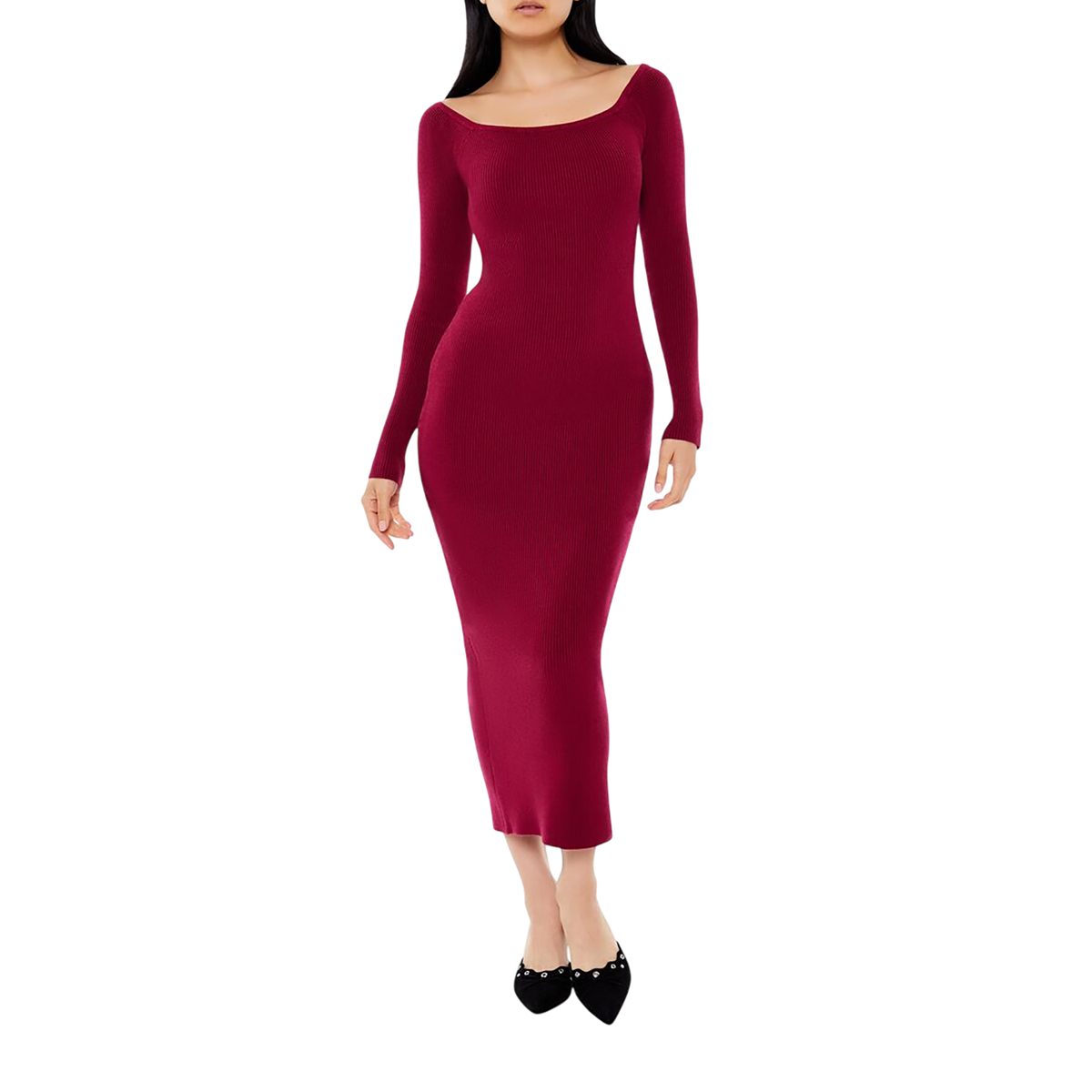 فور ايفر 21 - فستان مكشوف الكتف للنساء - بيعت من قبل اف اي جي