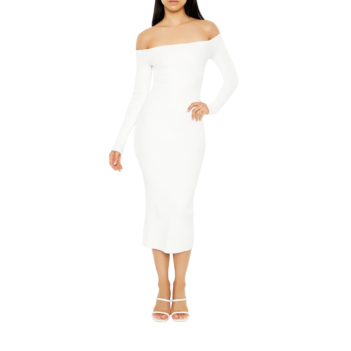 فور ايفر 21 - فستان مكشوف الكتف للنساء - بيعت من قبل اف اي جي