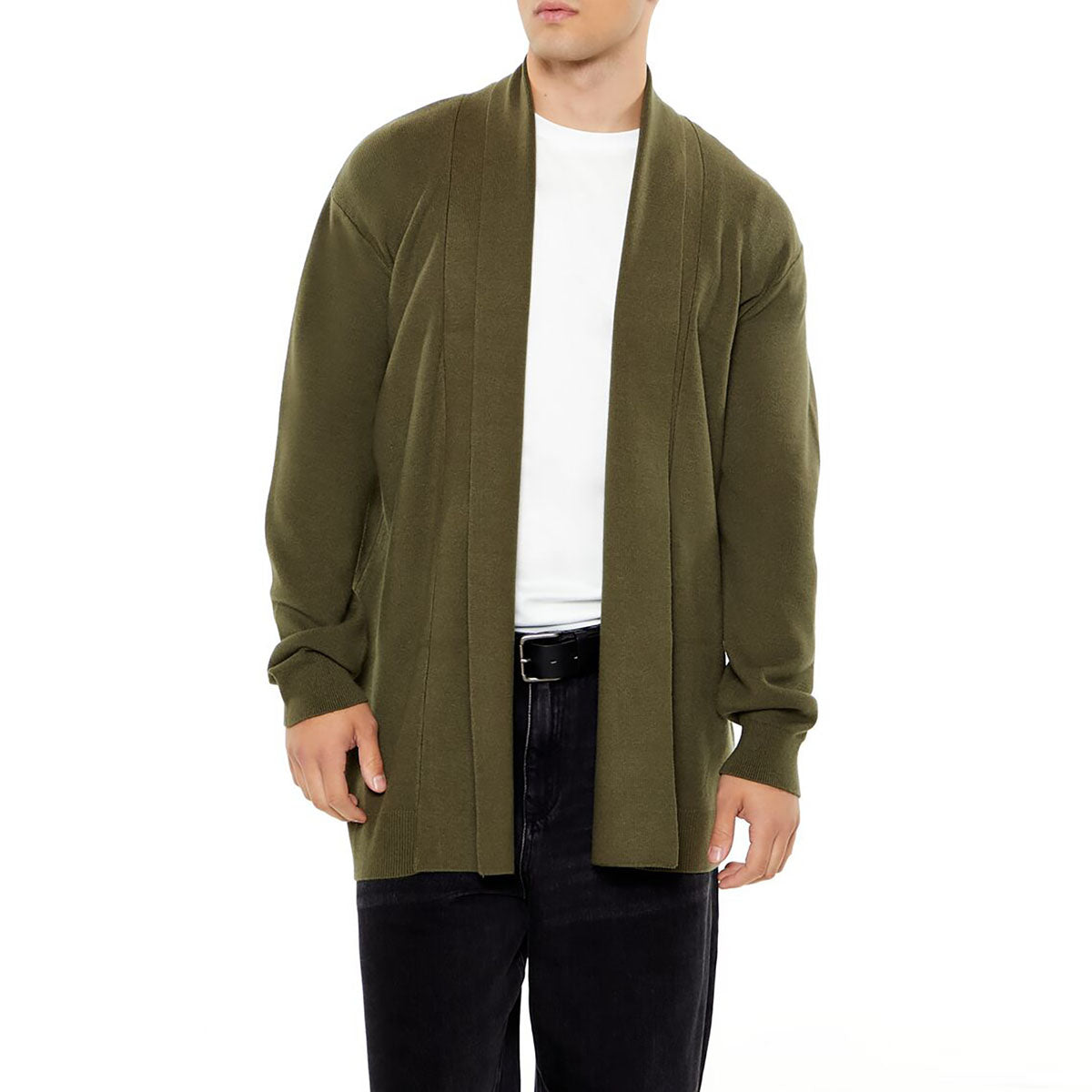 فور ايفر 21 - سترة صوفية مفتوحة من الأمامللرجال - بيعت من قبل اف اي جي