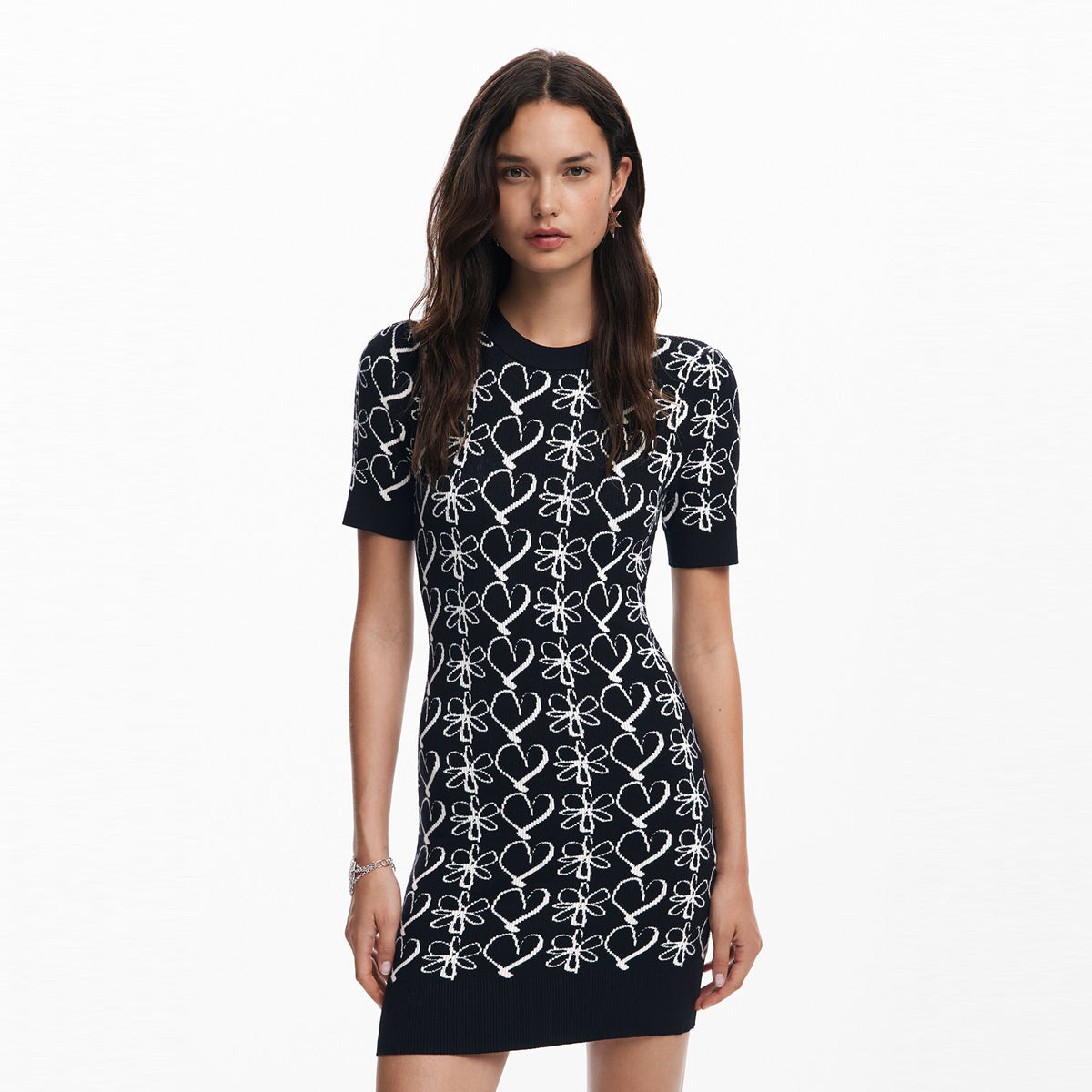 ديسيجوال - فستان قصير مطبوع - بيعت من قبل اف اي جي