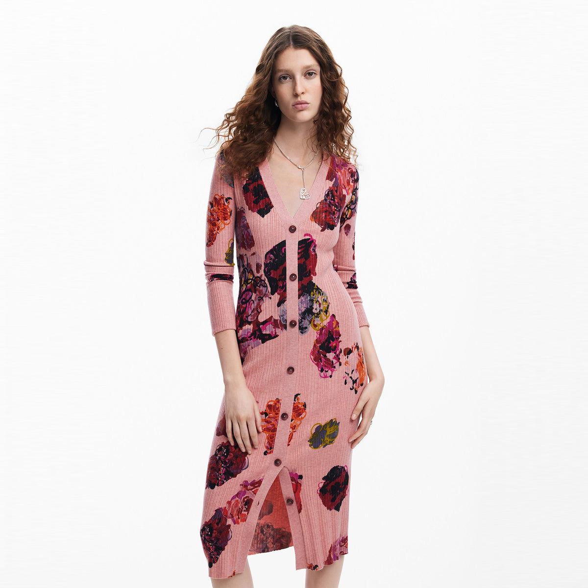 ديسيجوال - فستان متوسط الطول منسوج M. Christian Lacroix للنساء - بيعت من قبل اف اي جي