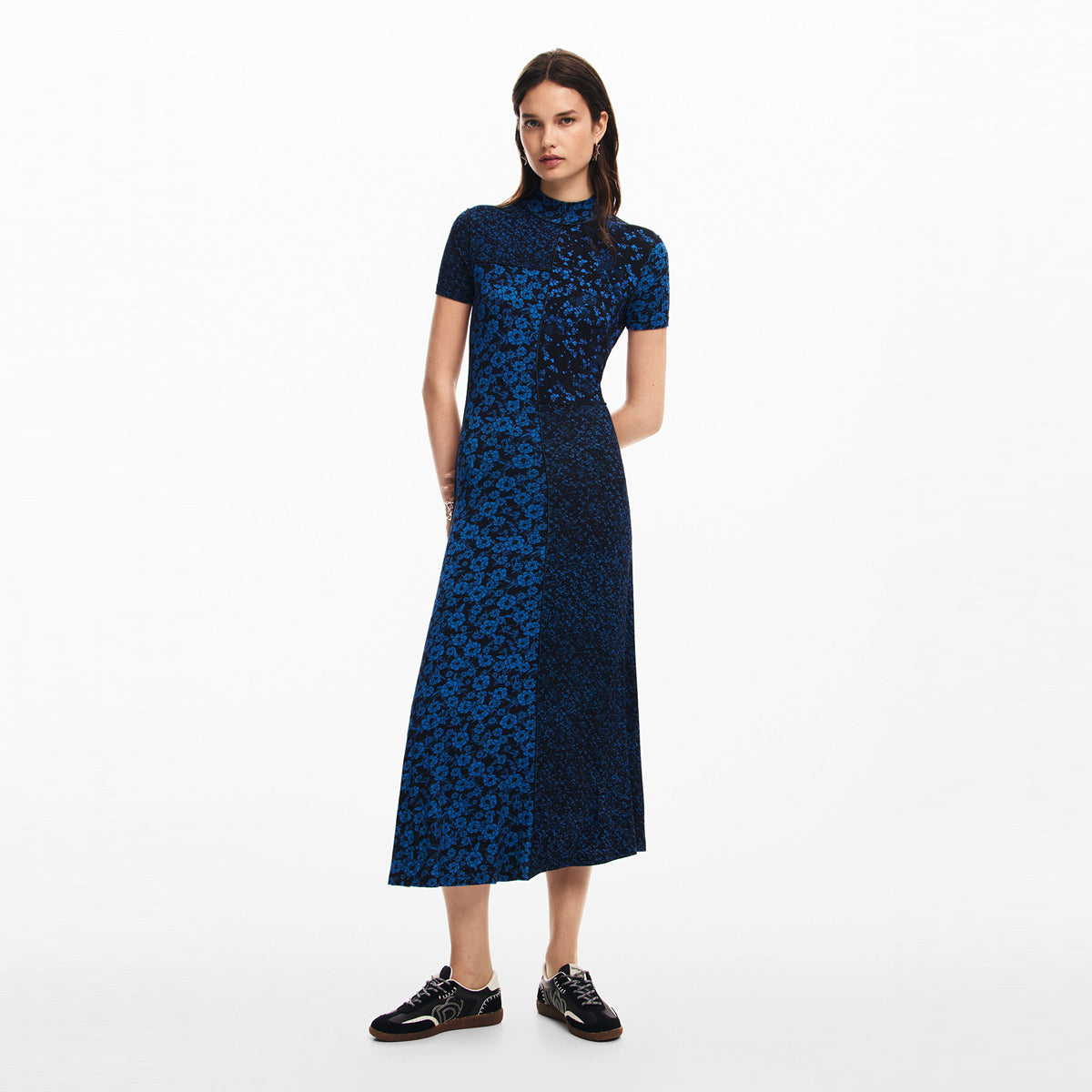 ديسيجوال - فستان متوسط الطول بنقشة الزهور للنساء - بيعت من قبل اف اي جي