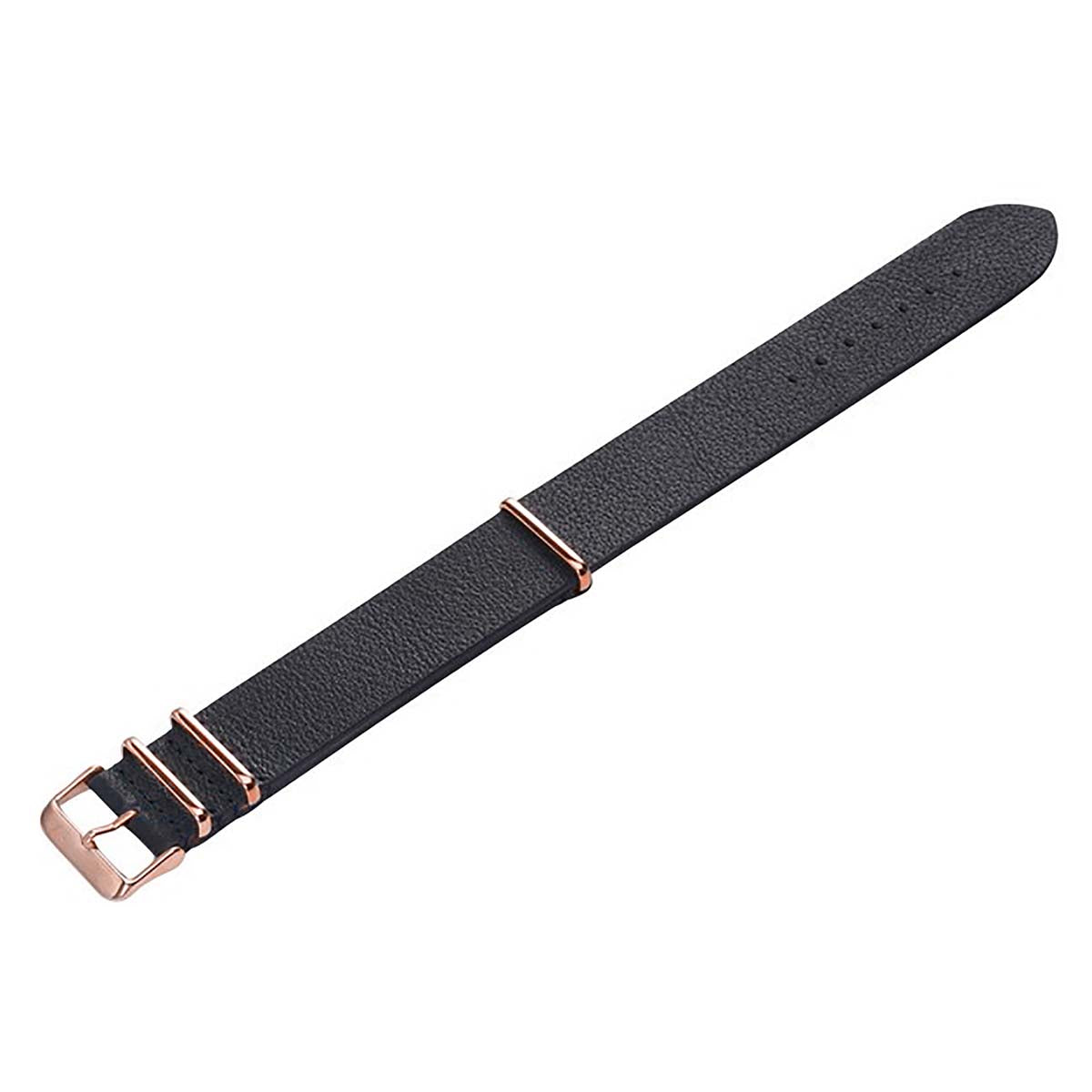 Zink Men'S Textured Genuine Leather Strap