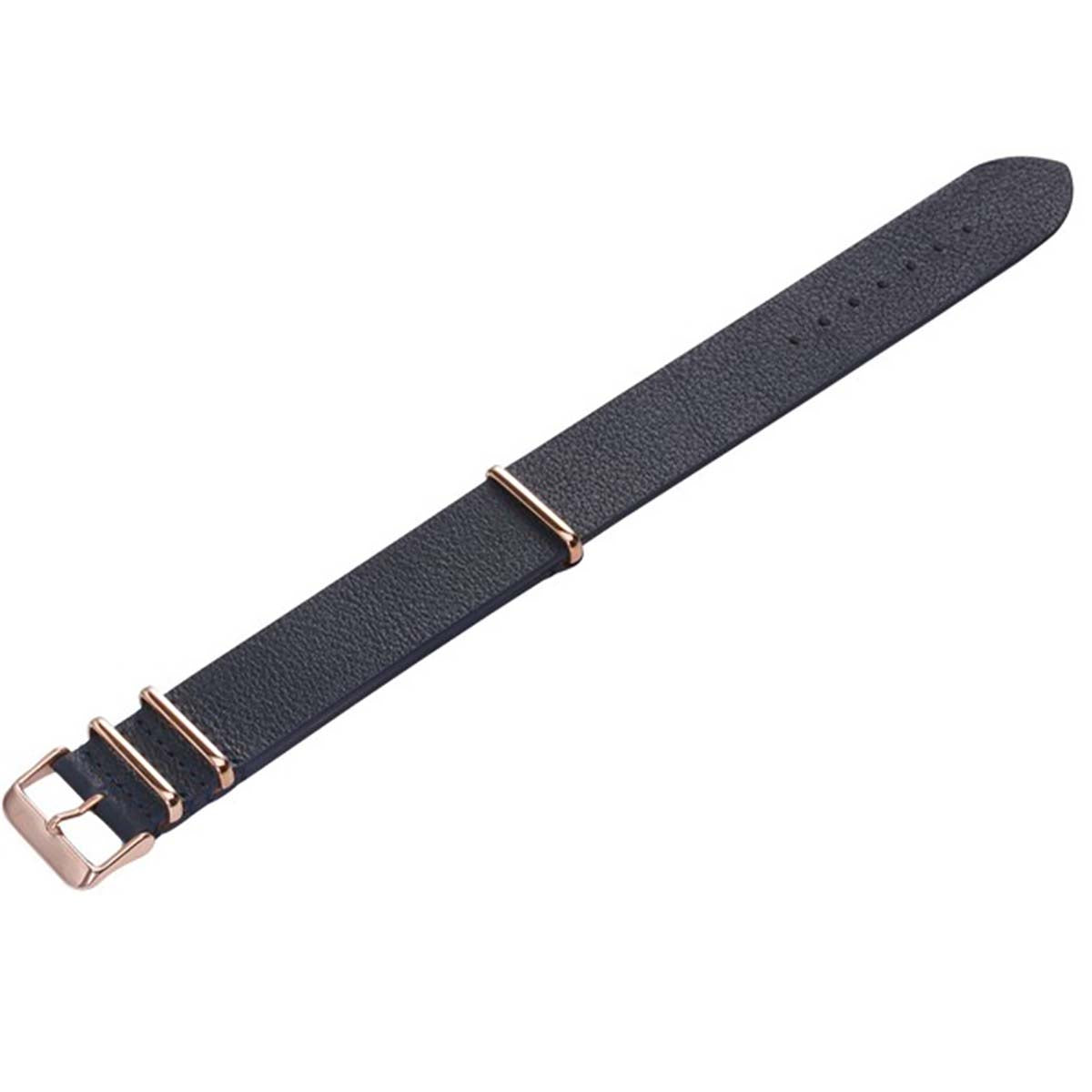 Zink Men'S Textured Genuine Leather Strap