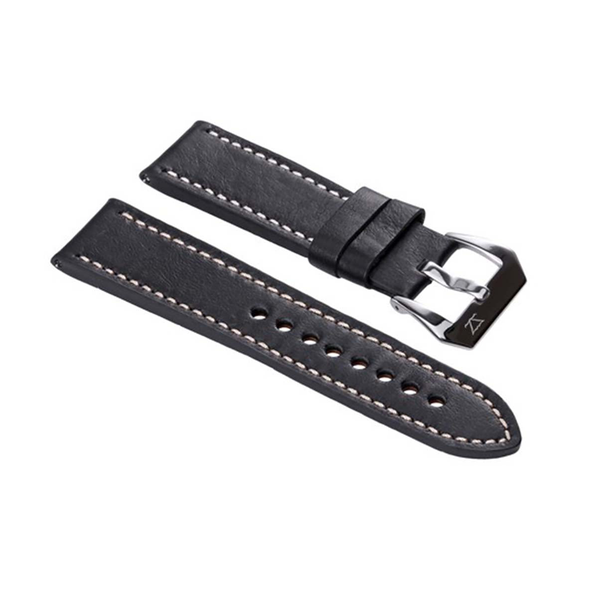 Zink Men'S Thick Genuine Leather Strap