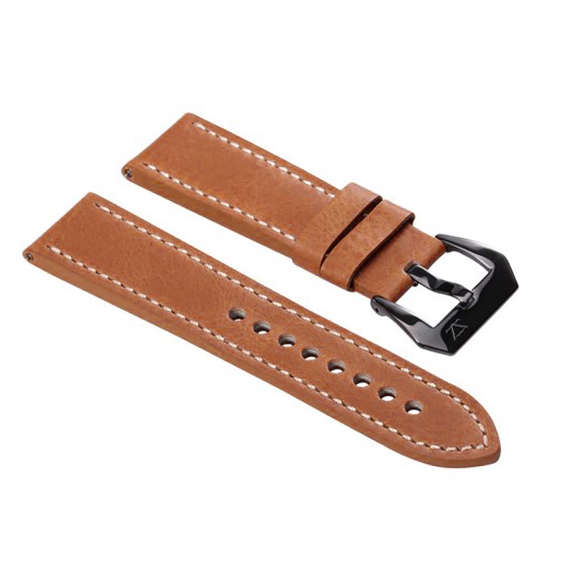 Zink Men'S Thick Genuine Leather Strap