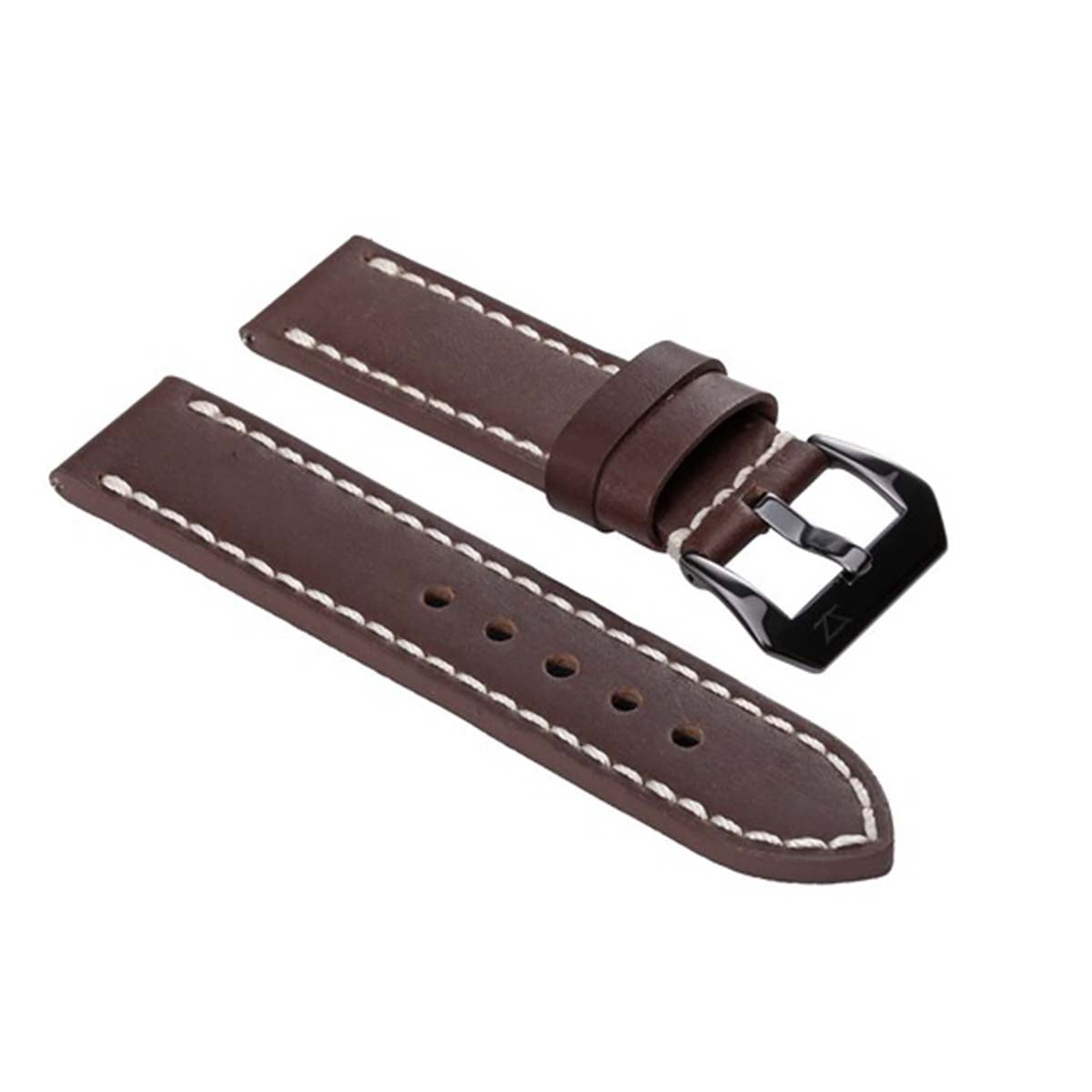 Zink Men'S Thick Genuine Leather Strap