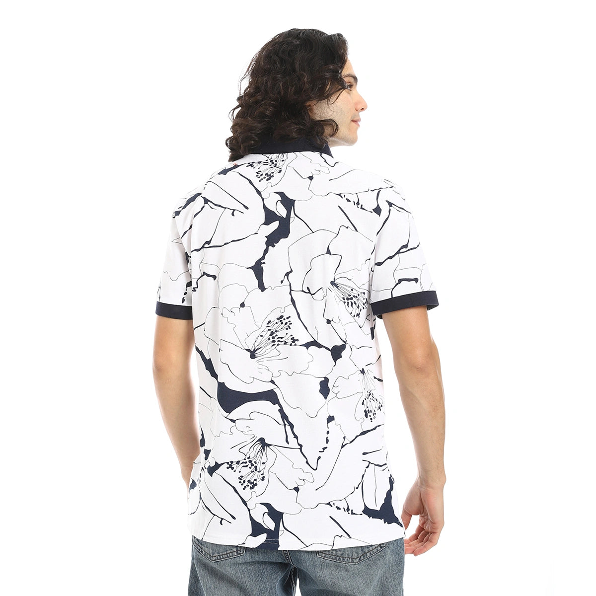 ريد سيركل - قميص بولو بنمط ذاتي بقصة عادية للرجال