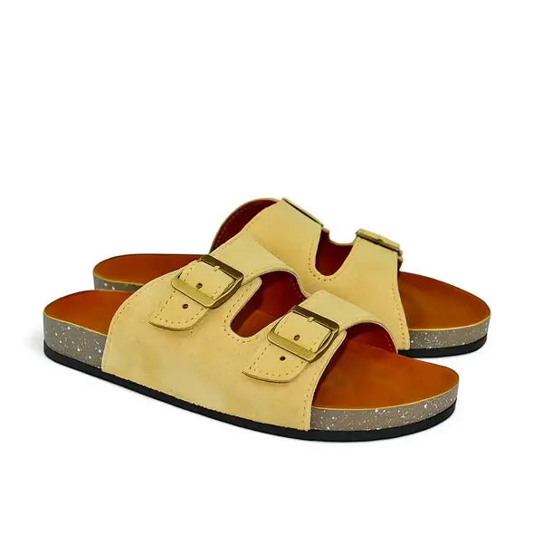 Leazus - Leather SnapDue Sandal - Beige