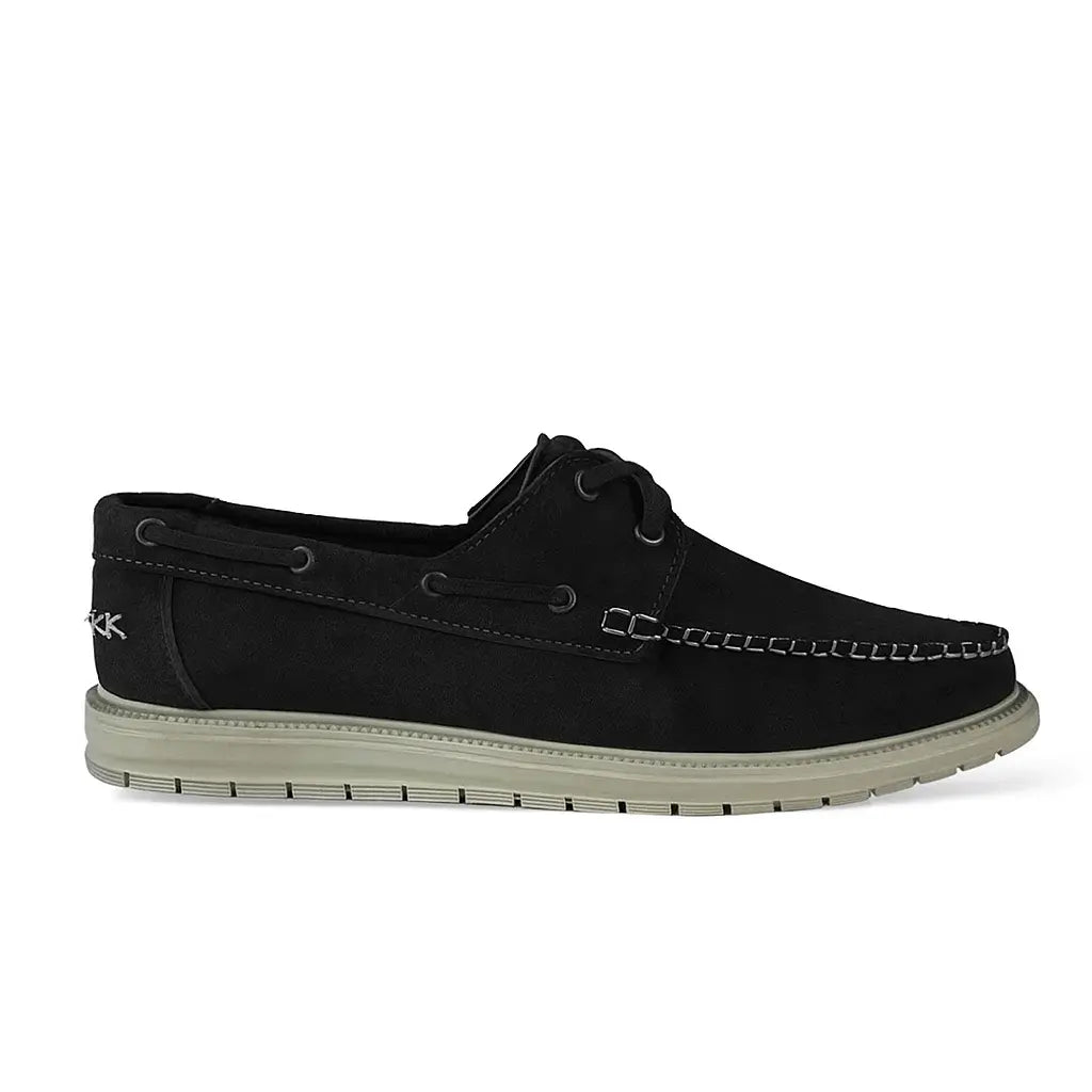 Leazus - Suede Spagu Shoes - Black