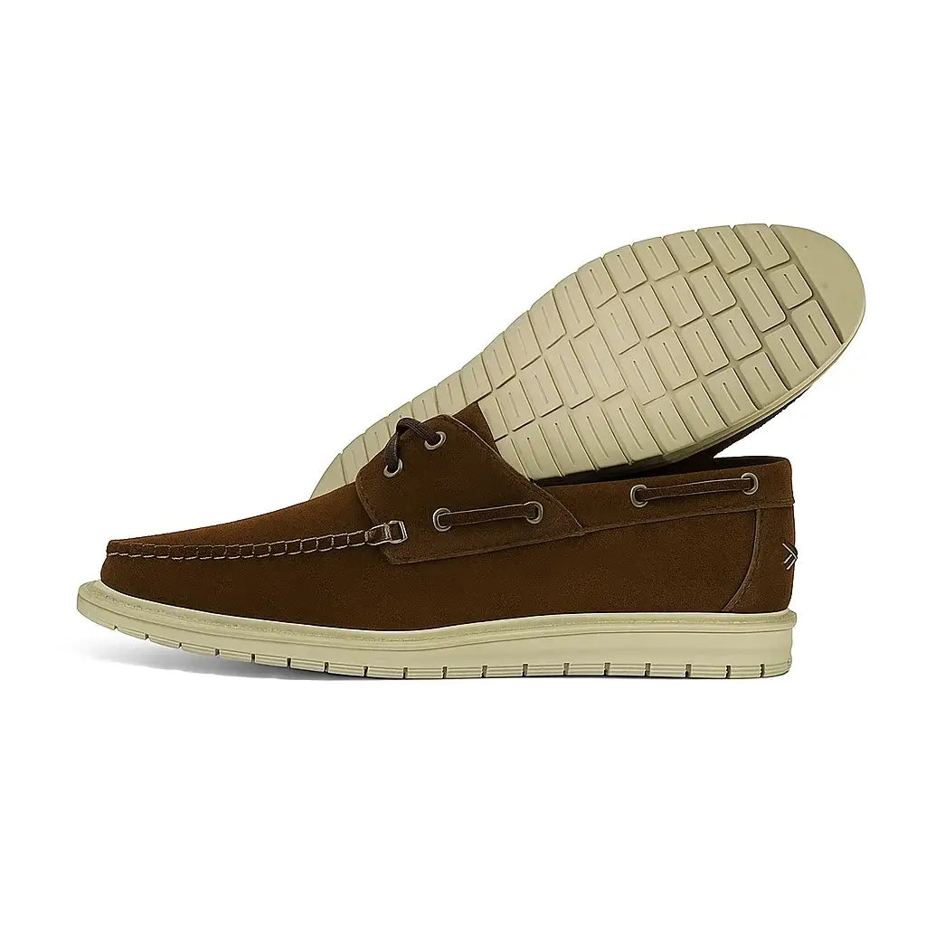 Leazus - Suede Spagu Shoes - Dark Brown