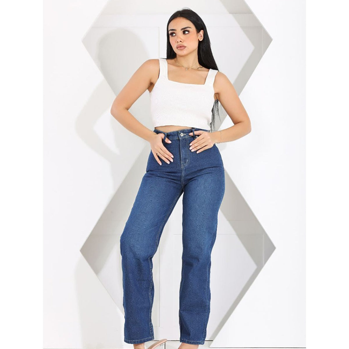 أتمني - بنطلون استريت  سادة