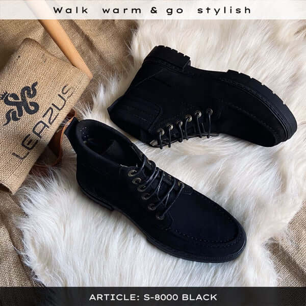 Leazus - Suede Bold Halfboot - S-8000