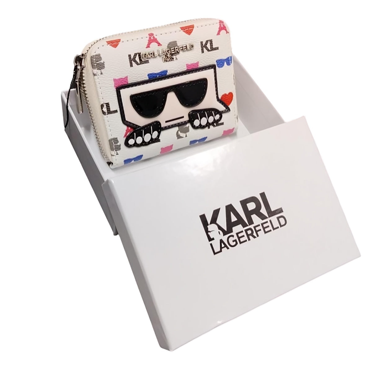 محفظة صغيرة بسحاب من كارل لاغرفيلد