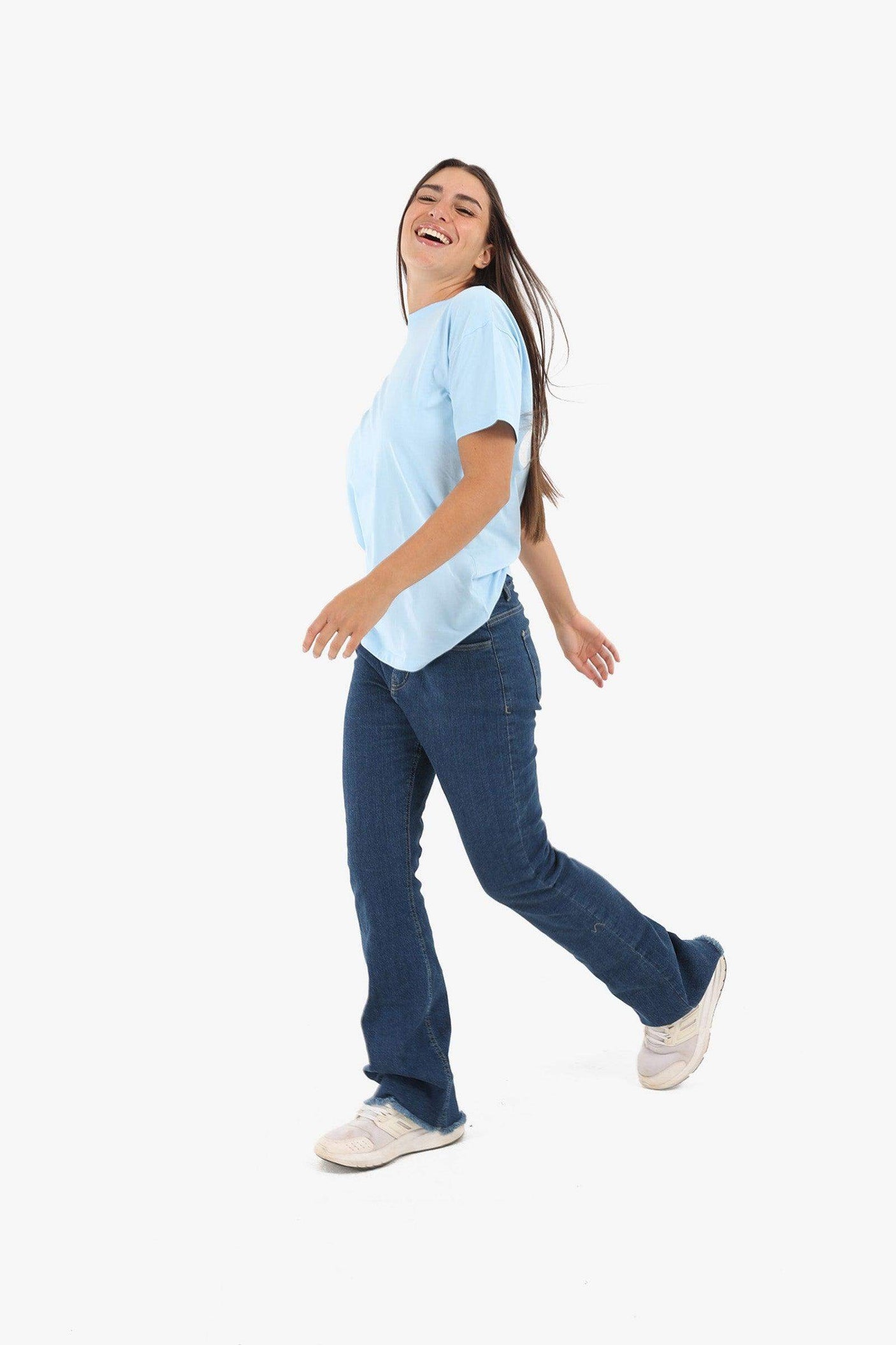 كارينا - تي شيرت بطبعة خلفية للنساء