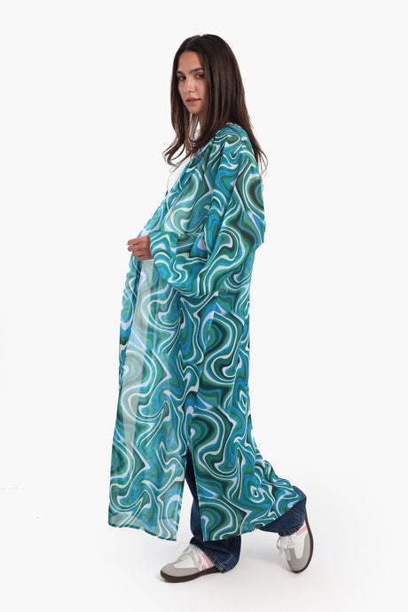 Carina - Colored Midi Length Kimono