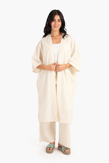Carina - Crinkle Linen Kimono