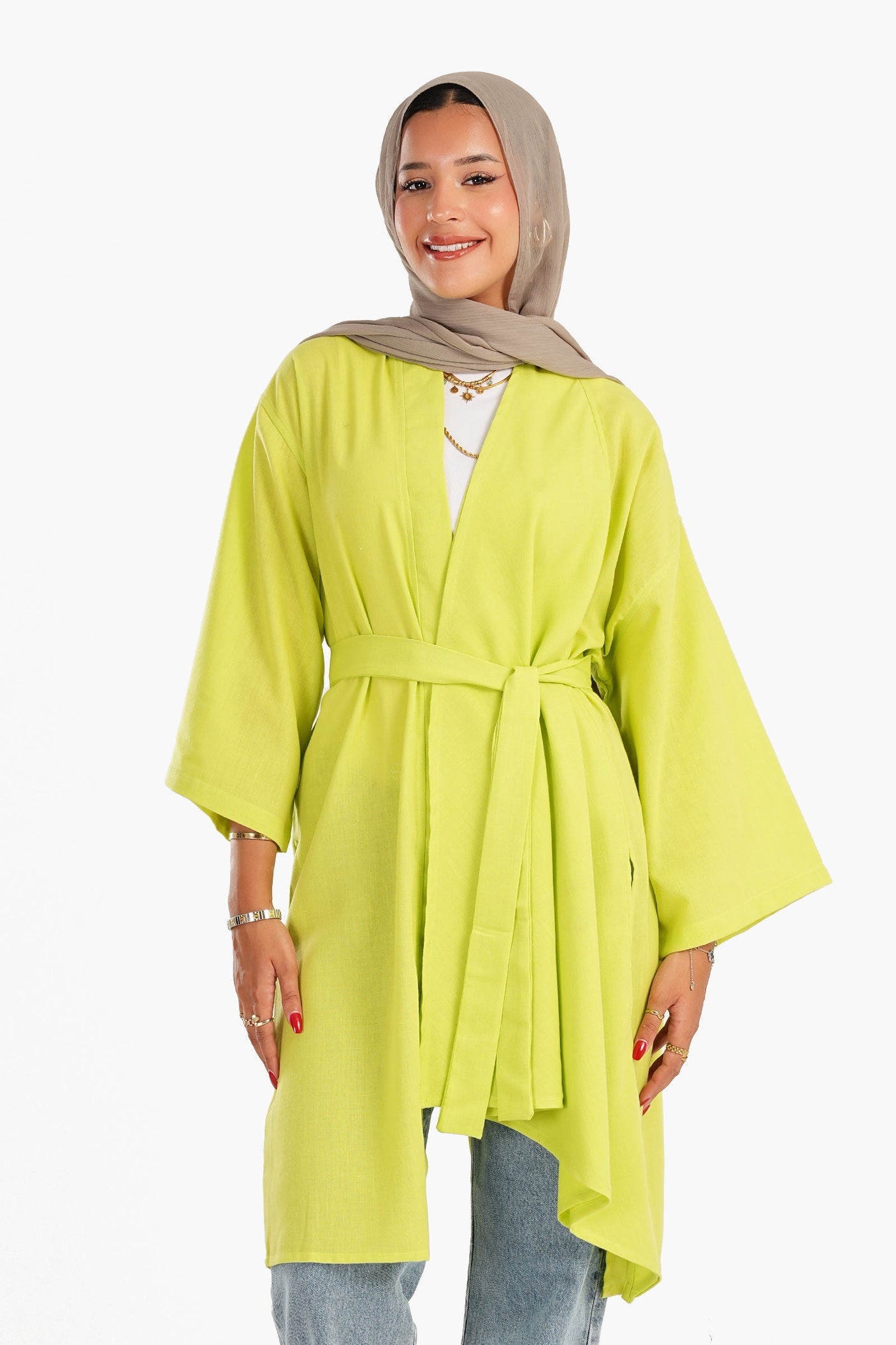 كارينا - كيمونو مع ربطة جانبية