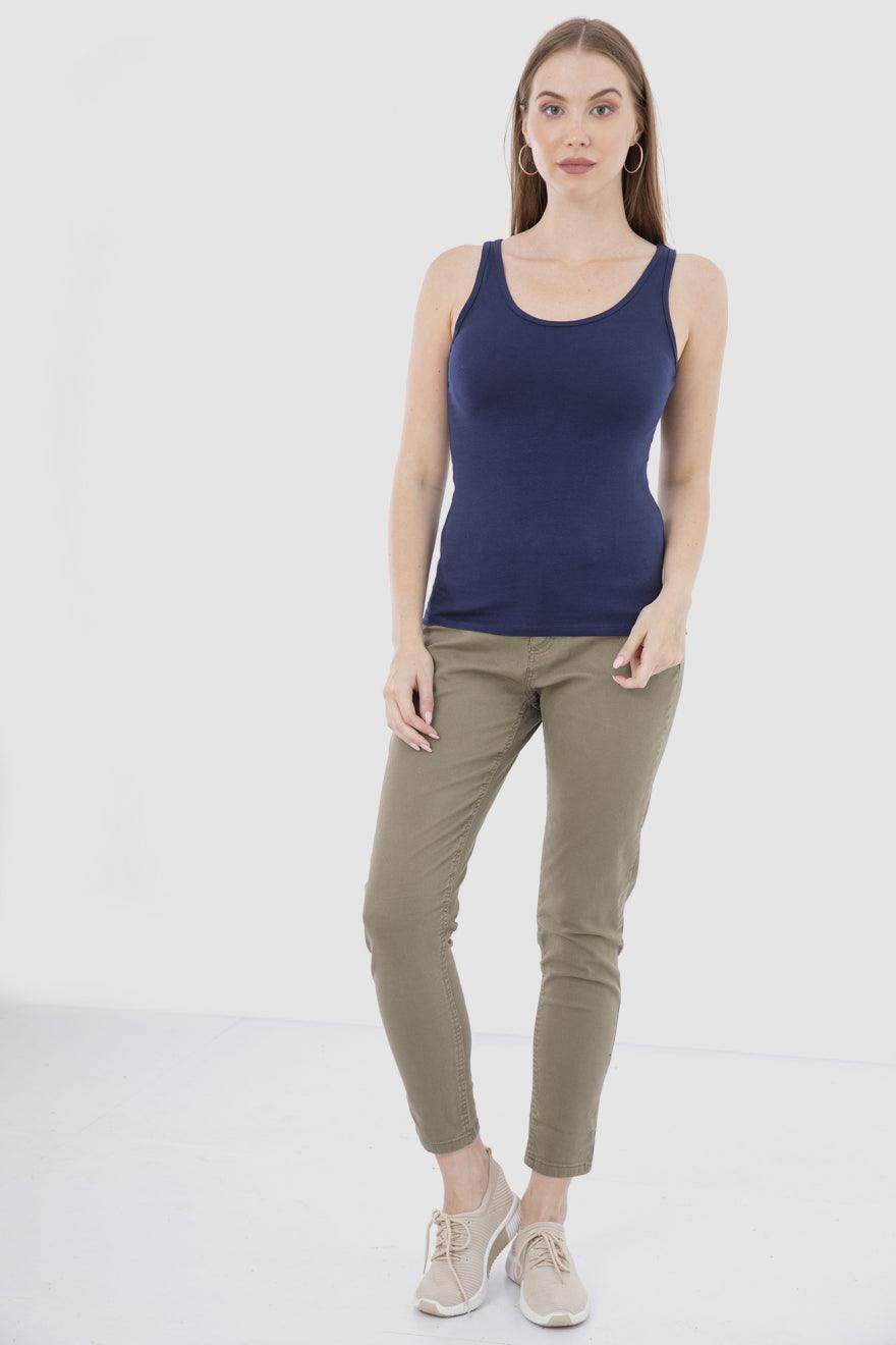 تانك توب قطني بدون أكمام