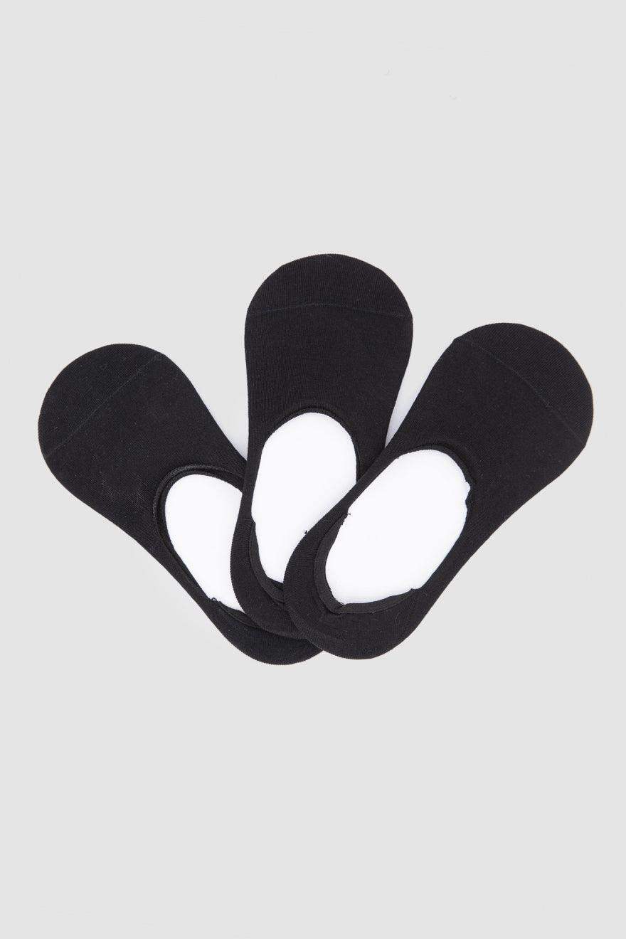 كارينا - شرابات قطن غير مرئية سادة - 3 أزواج