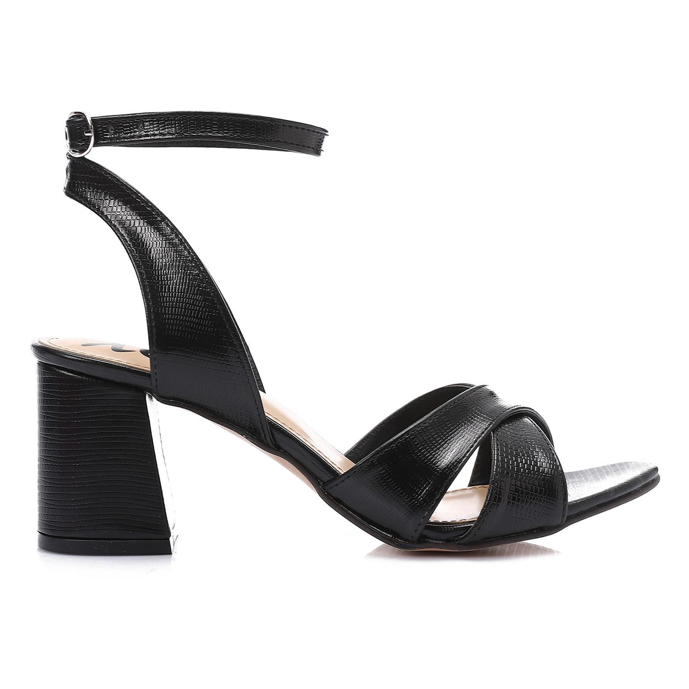 XO - Women's  Mid-Heel Sandal with Ankle Strap - Elegant and Comfortable Design