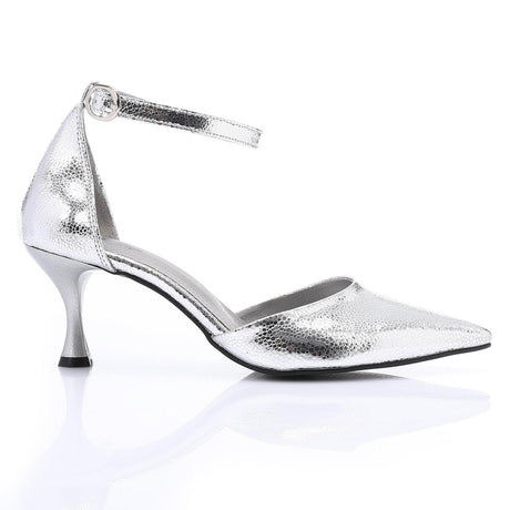 XO - Elegant  women's heeled shoes with a pointed toe and ankle strap