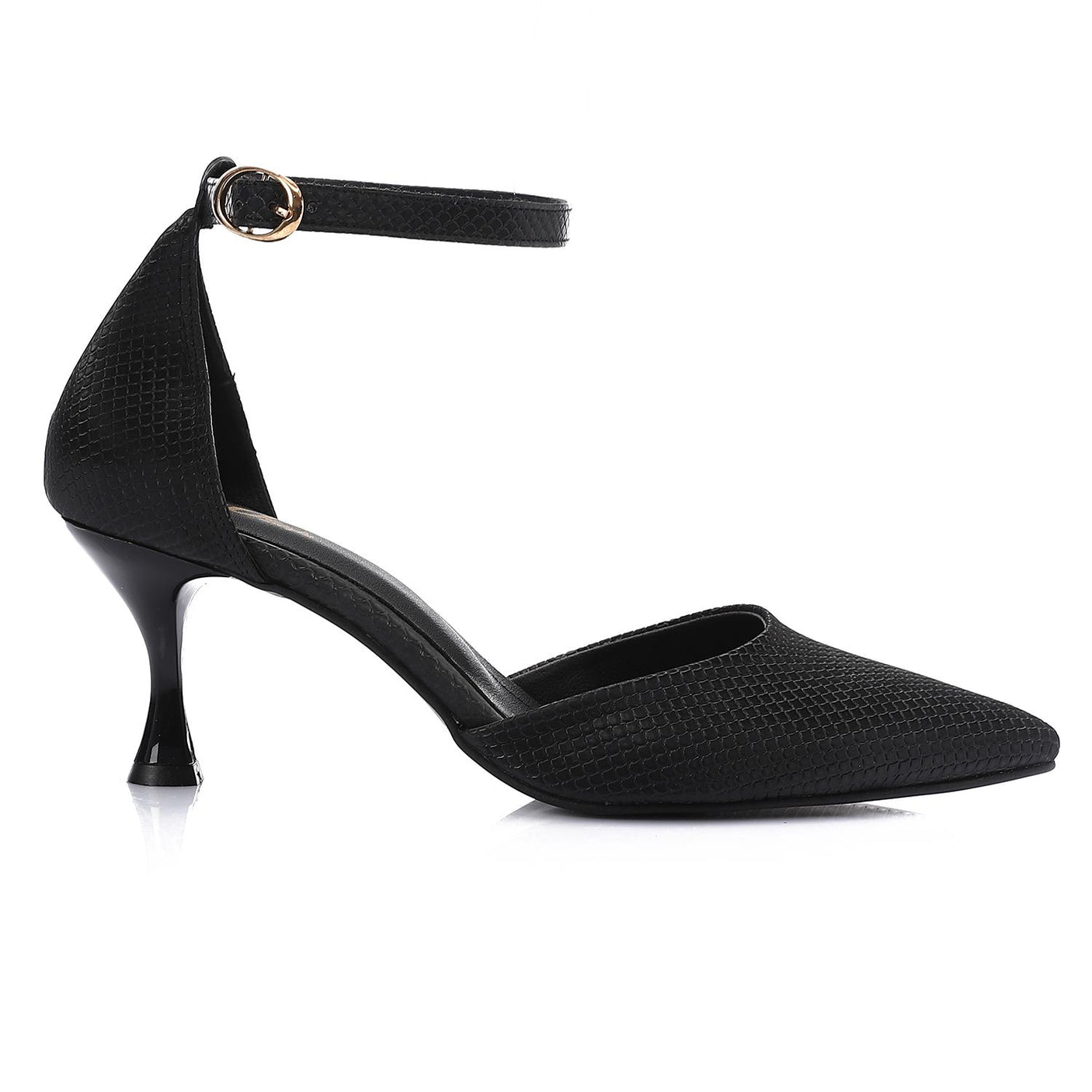 XO - Elegant  women's heeled shoes with a pointed toe and ankle strap