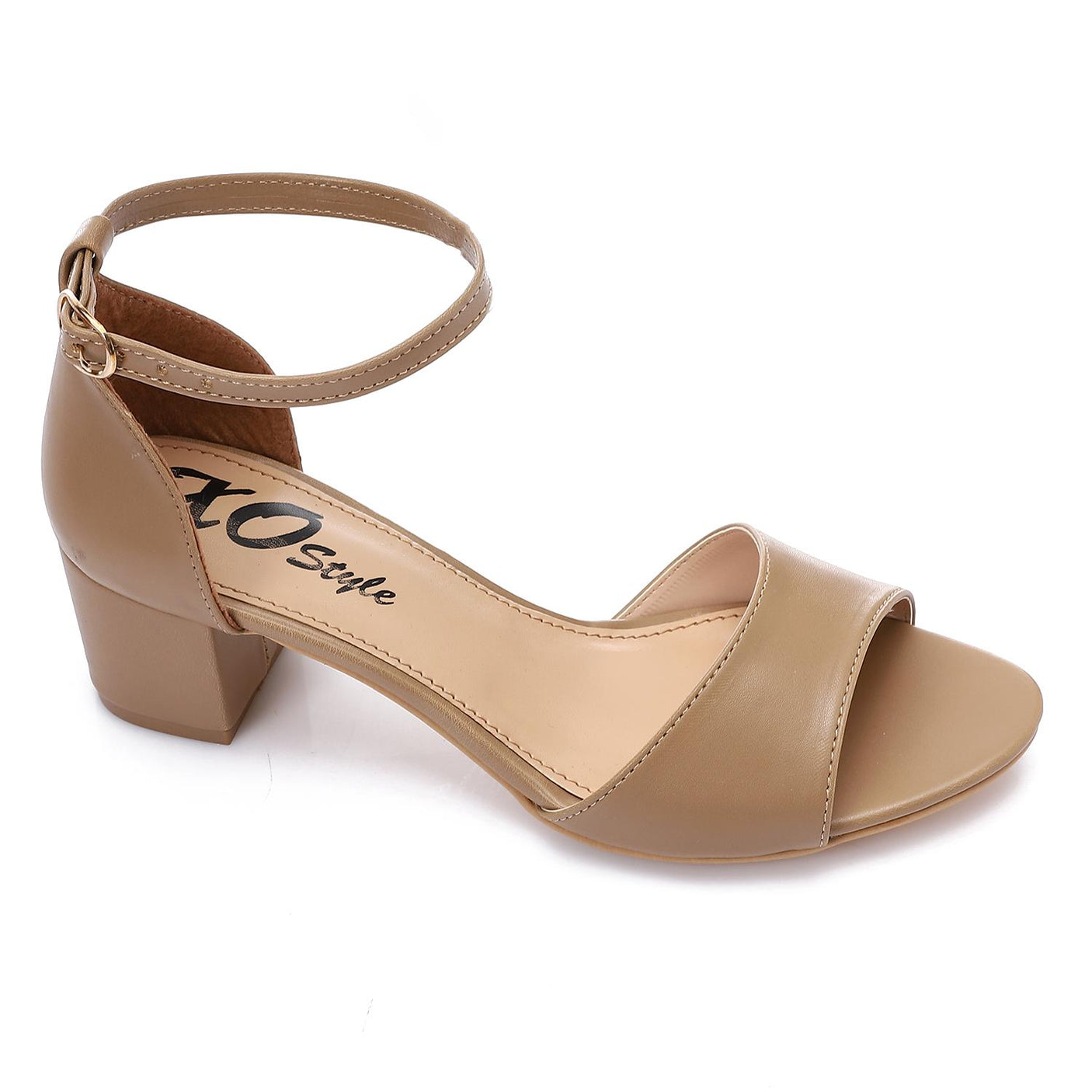 XO - Comfortable women's sandal with a wide heel - High Quality Materials-